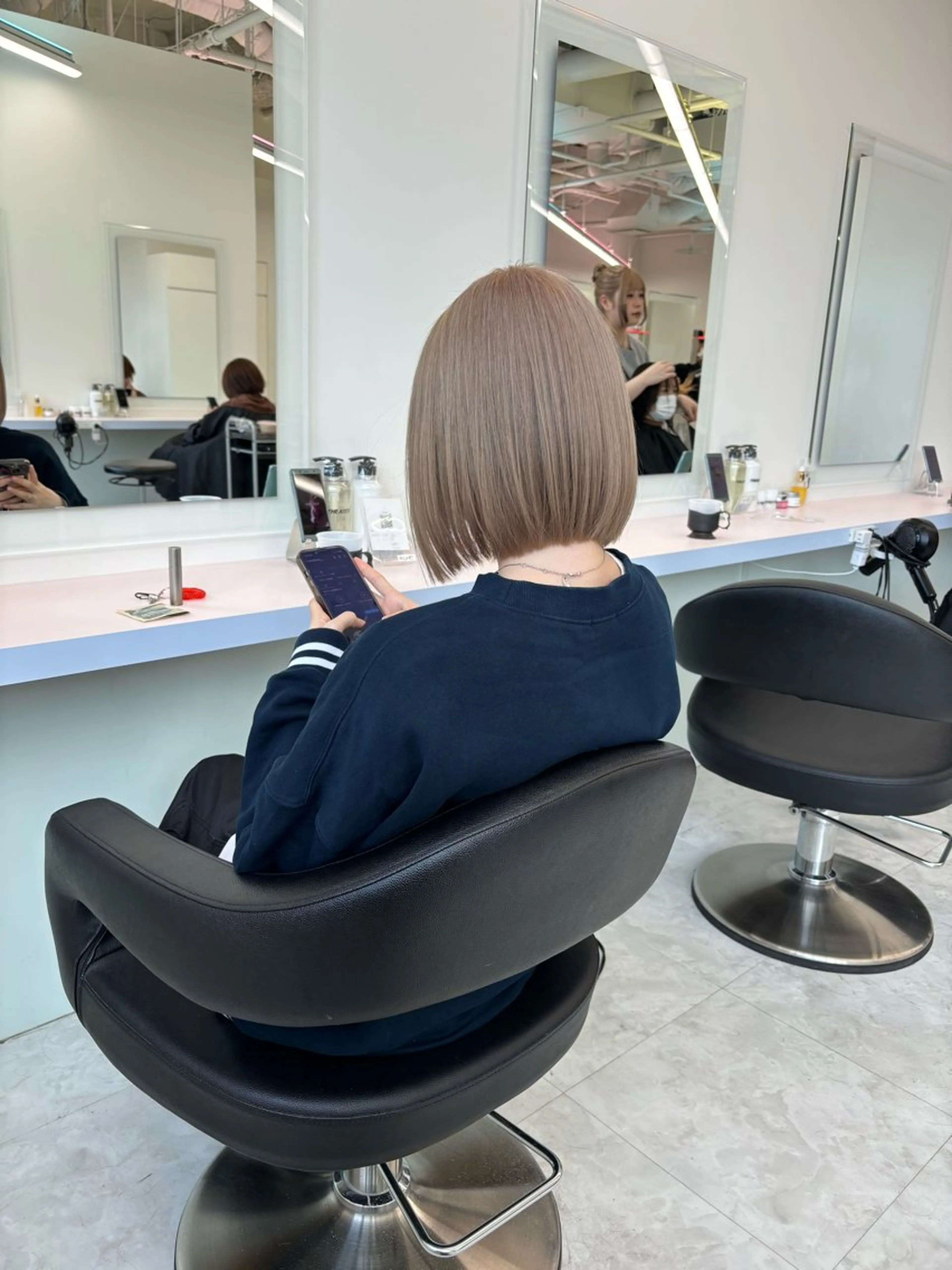 ミディアム カラー ヘアカラー ブリーチボブNo.1 🥇/KOHEIのヘアスタイル