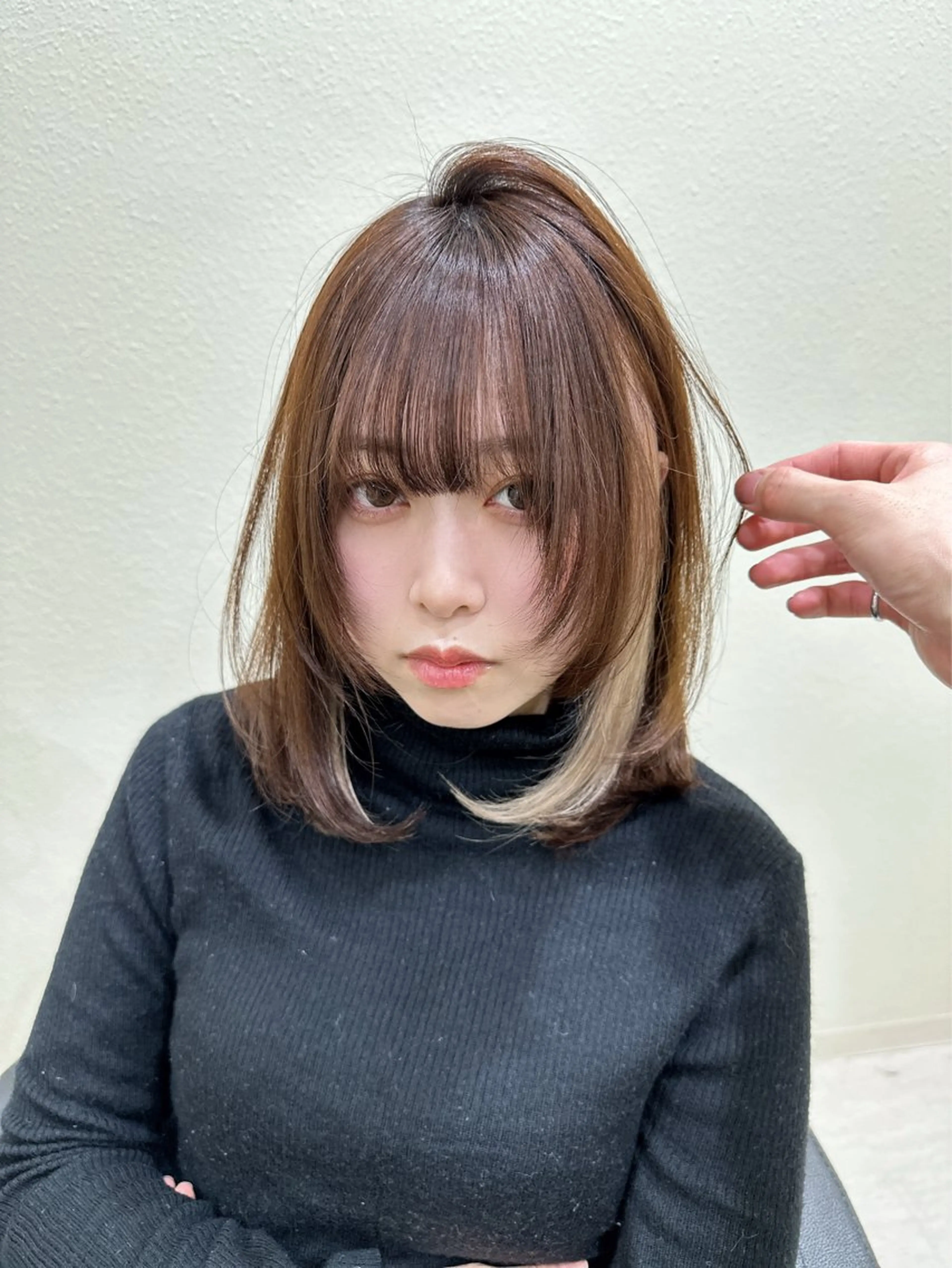 ロング カラー ヘアアレンジ カット ヘアカラー 🌈艶カラー/ 韓国風レイヤーカットのヘアスタイル