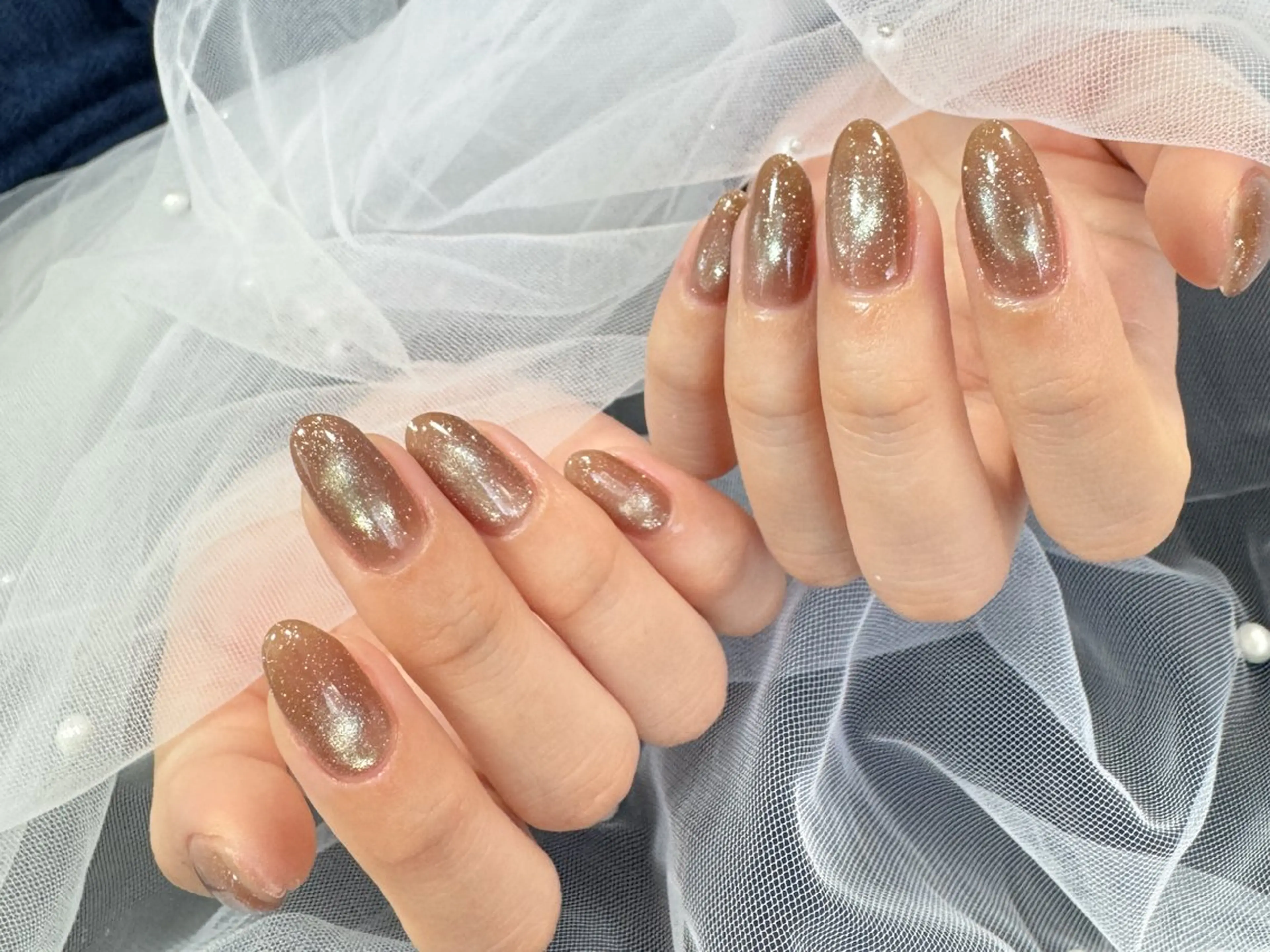 ネイル キラキラネイル マグネットネイル ハンドネイル Girasol YUKIのネイルデザイン