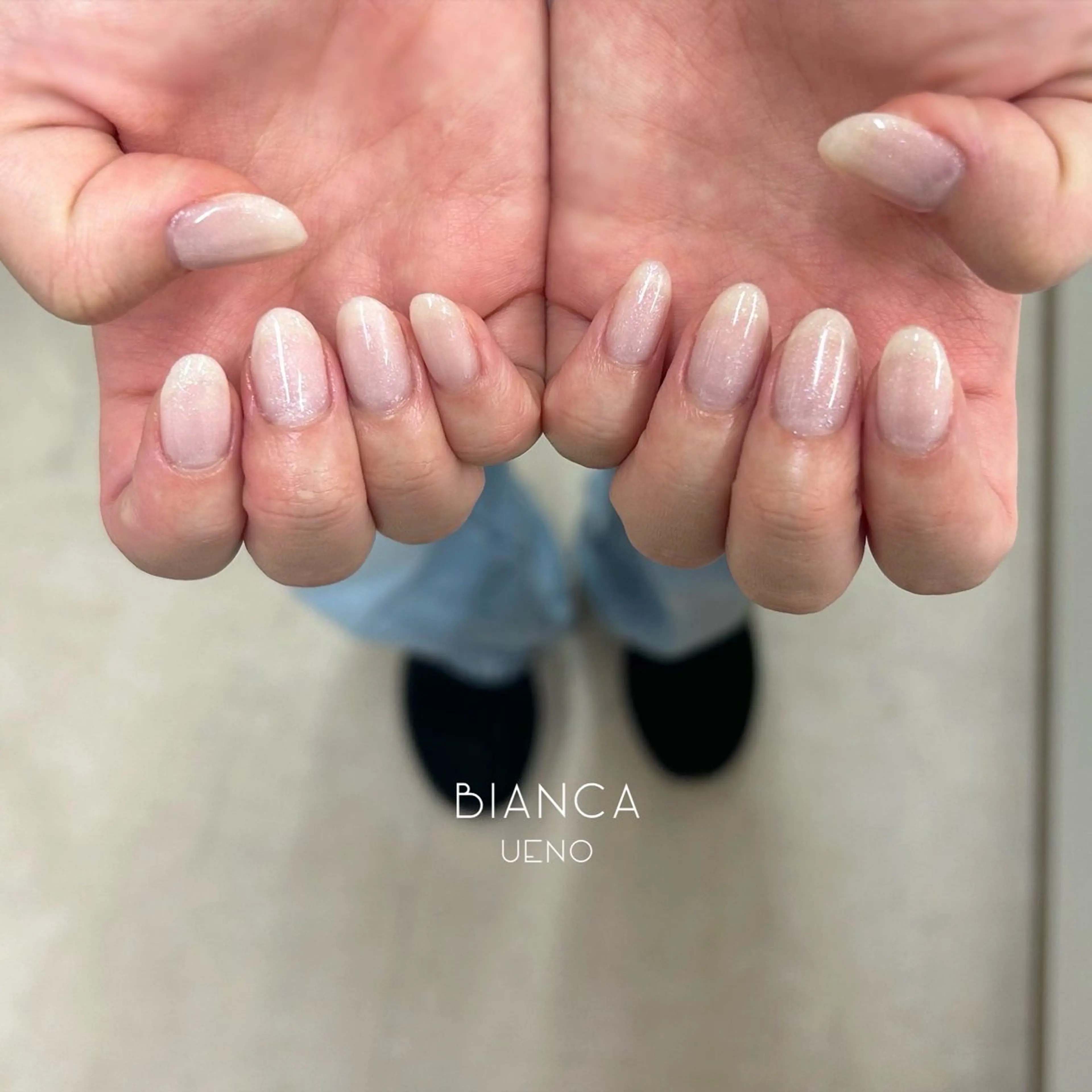 ネイル ジェルネイル キラキラネイル ラメ(グリッター) パラジェル シンプルネイル ハンドネイル Bianca KAGARAのネイルデザイン