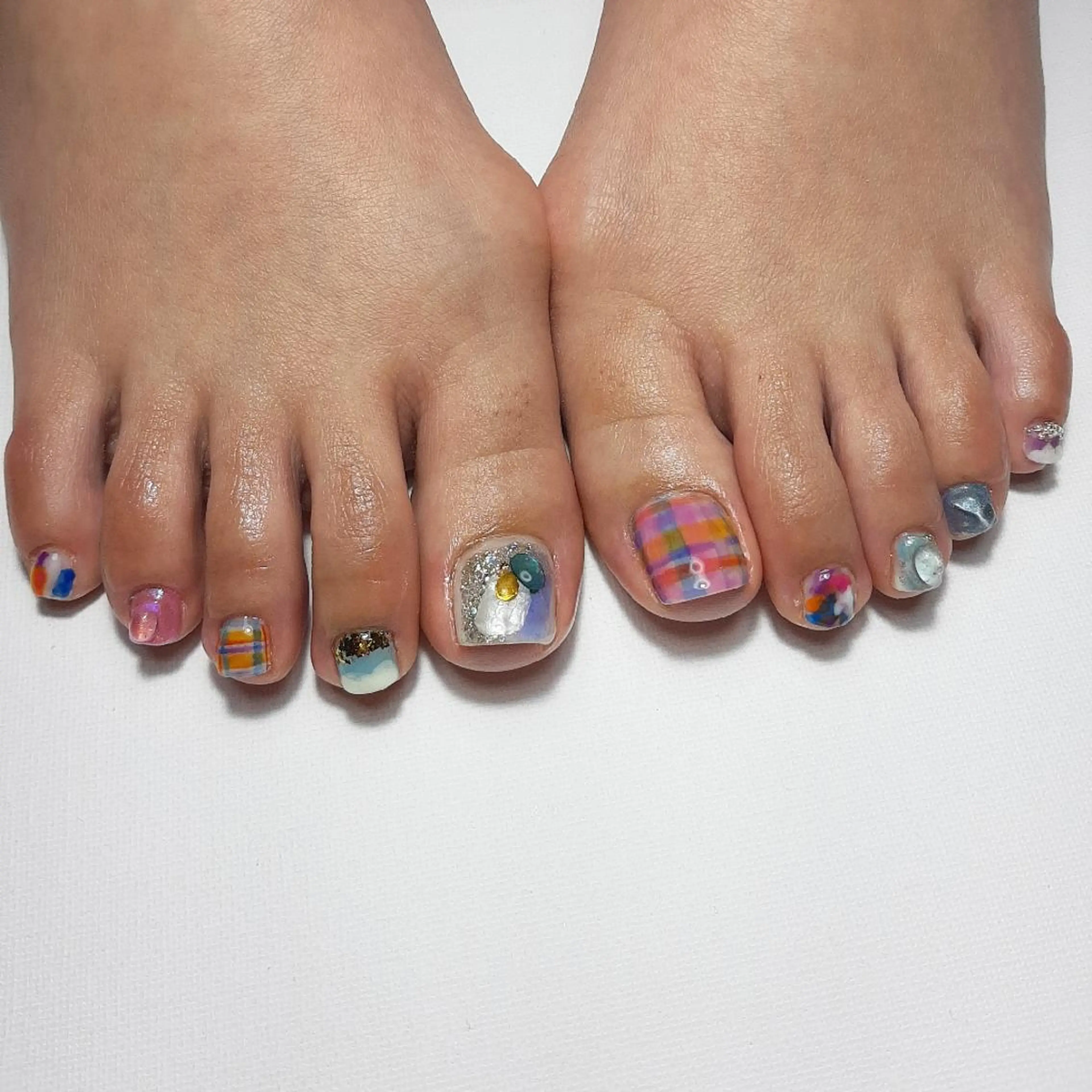 ネイル フットネイル 冬ネイル クリスマス owlnail /持込みデザイン専門のネイルデザイン