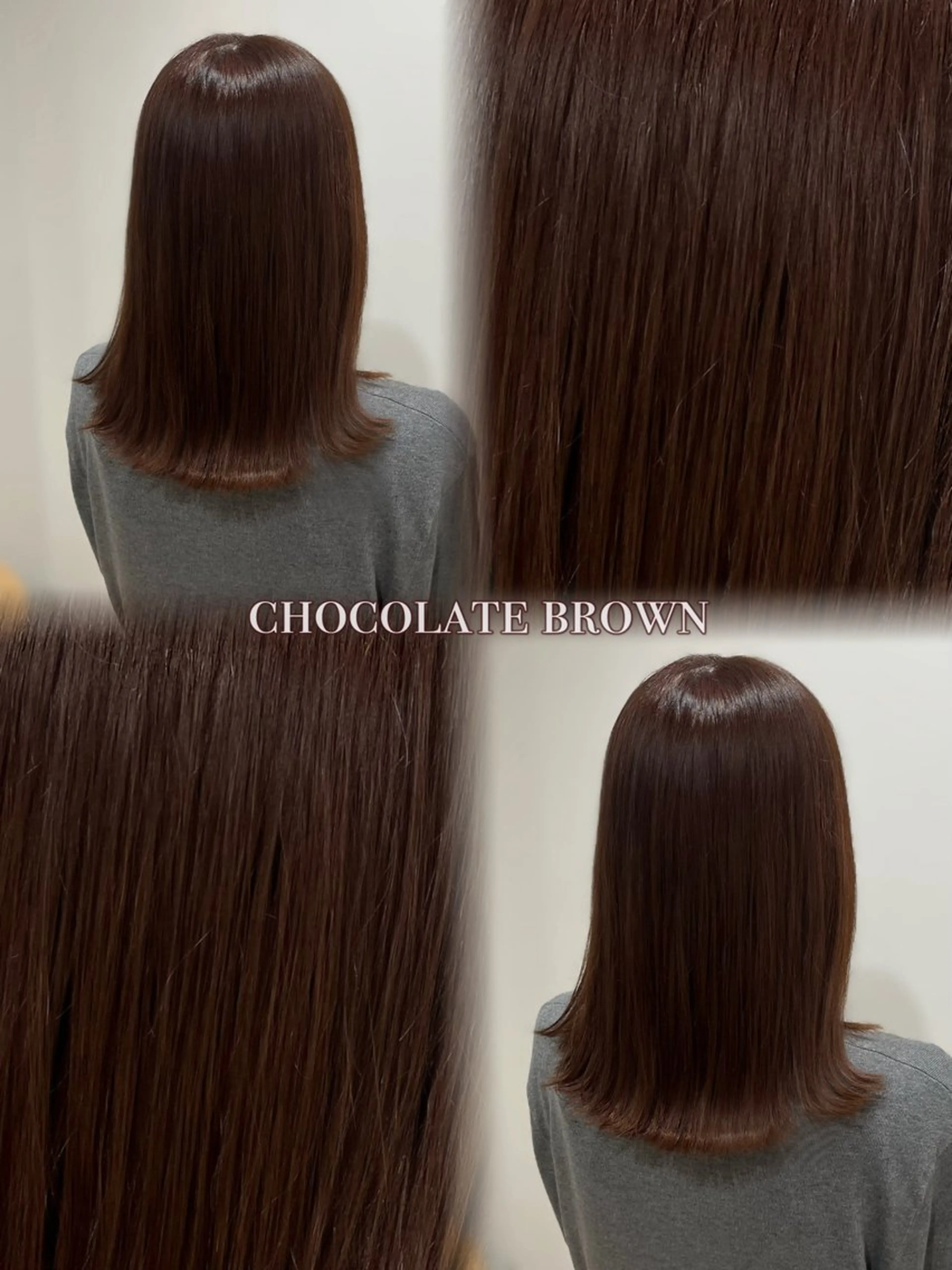セミロング カラー ブラウンカラー チョコレートブラウン 透明感カラー カット ヘアカラー COTAN所属・ナカジ /暖色カラーのヘアスタイル