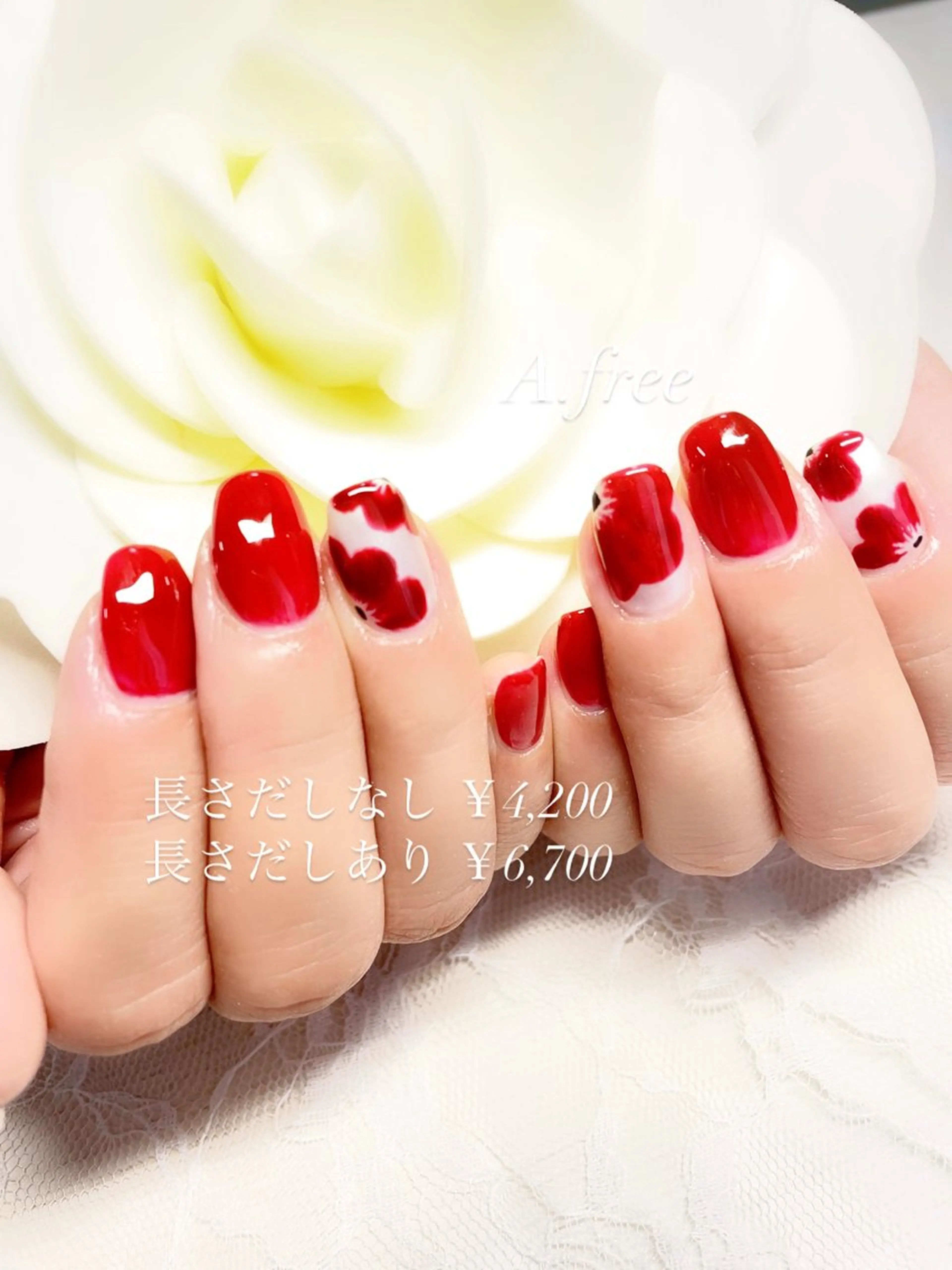 ネイル ハンドネイル A.free✧*｡ アレルギー対応✧*｡のネイルデザイン