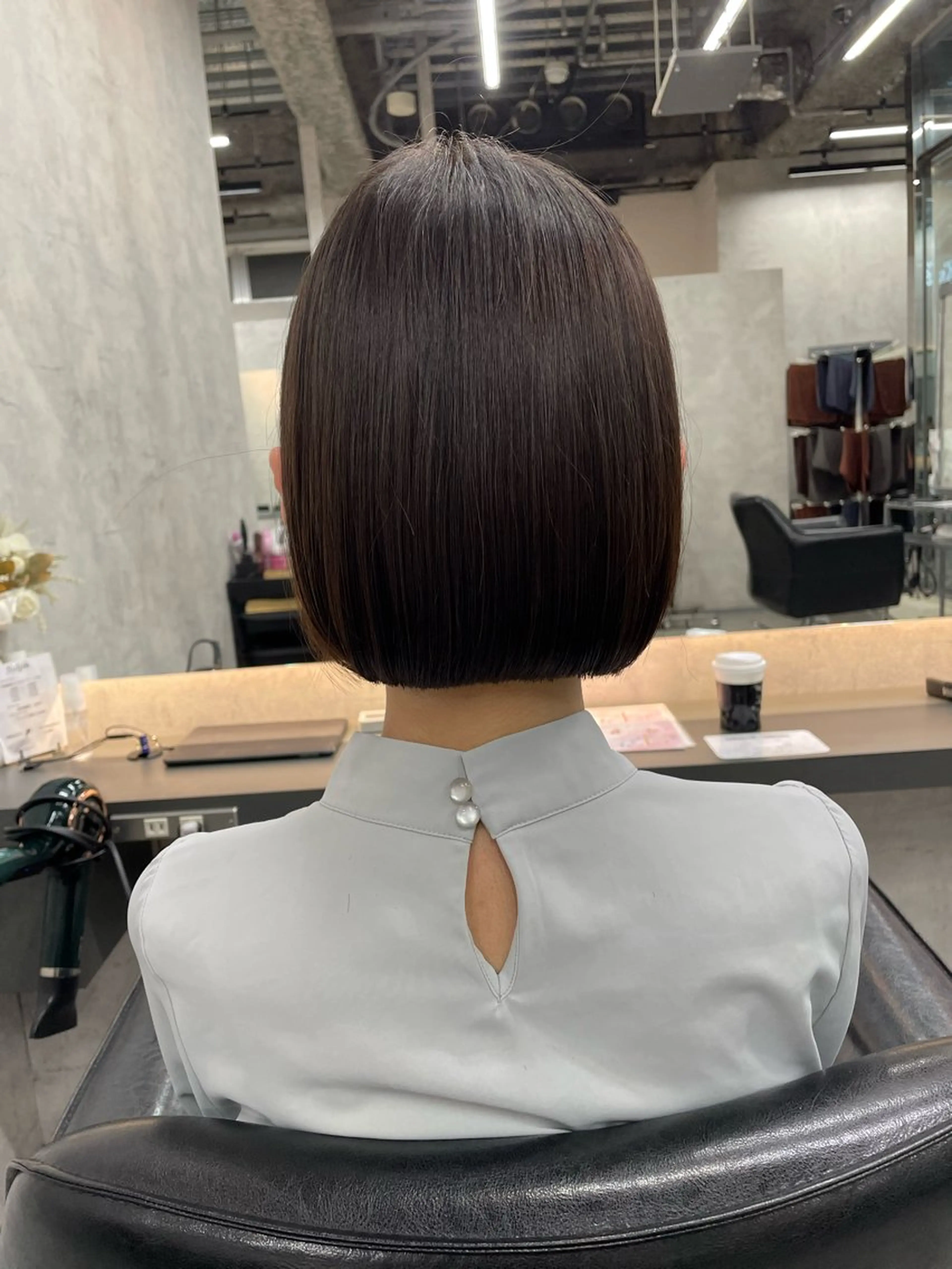 ミディアム カラー カット ヘアカラー トリートメント 顔まわり/レイヤー 🌼MIU🌼のヘアスタイル