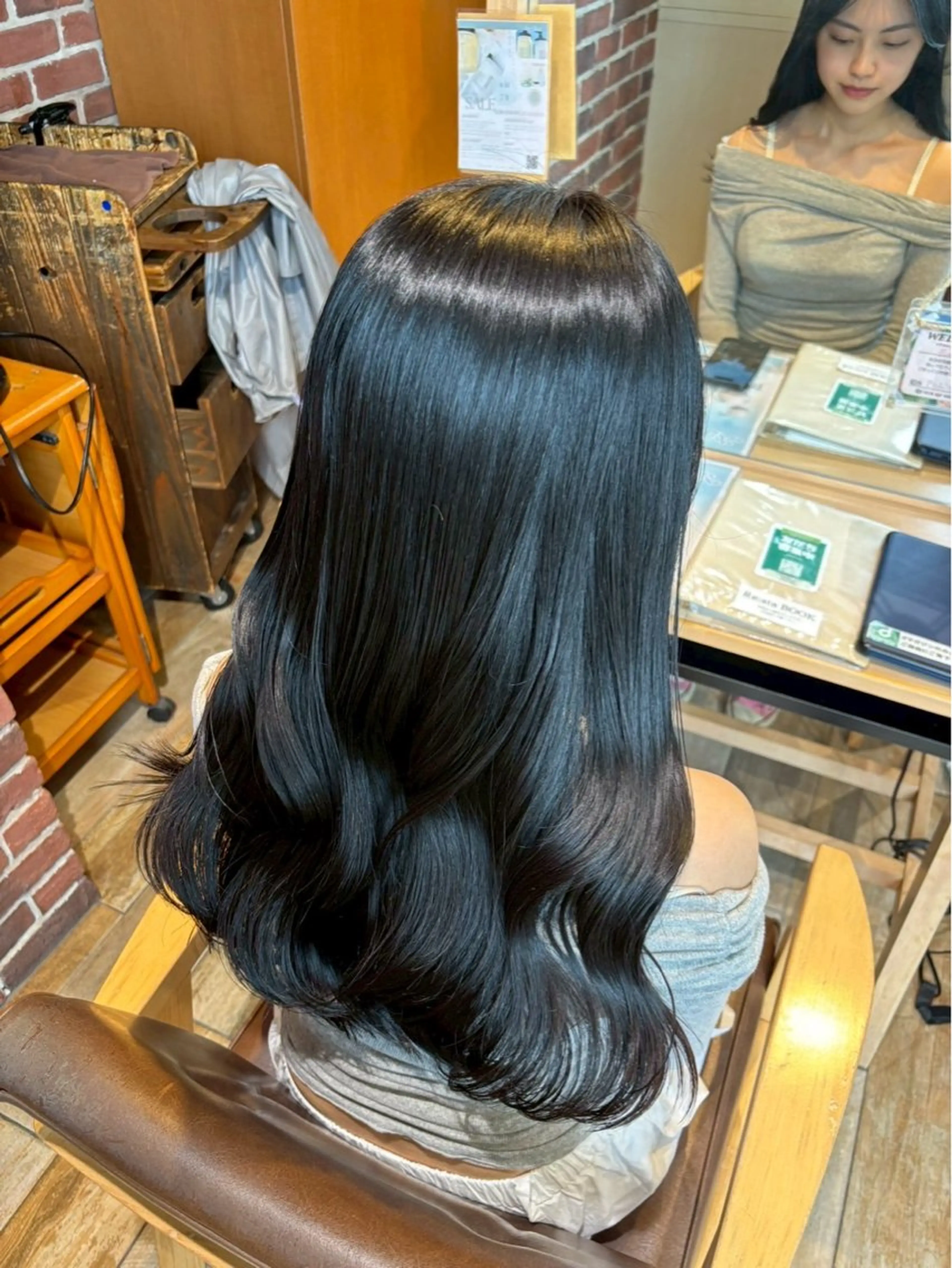 《カラーモデルさん募集》ワンカラートーンダウン【寒色系🫐】トリートメント付き♡の写真