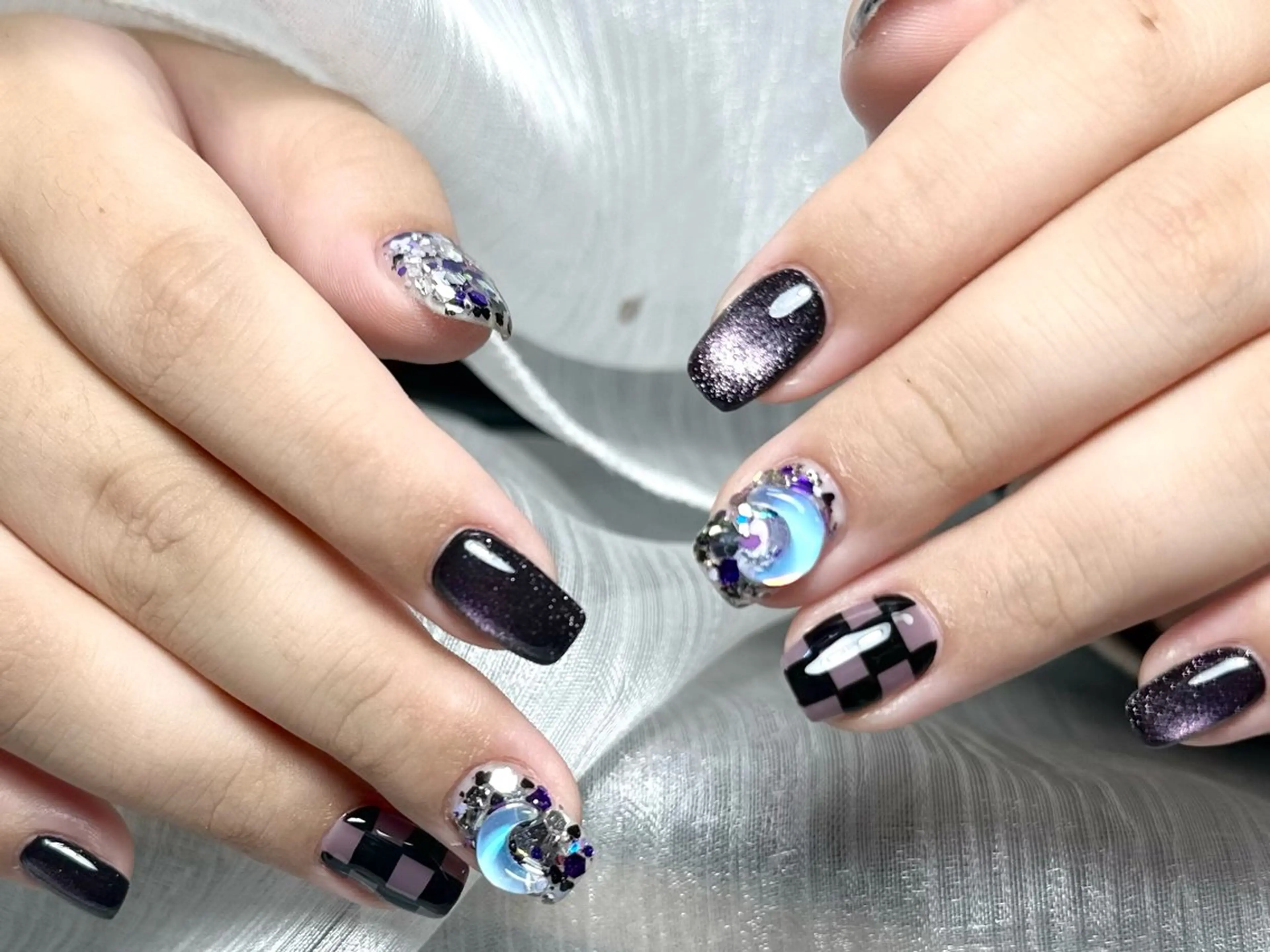 ネイル 長さ出し フレンチネイル グラデーション マグネットネイル マグネットフレンチ ハンドネイル ハンドケア ⭐️Dreamy Nail⭐️のネイルデザイン