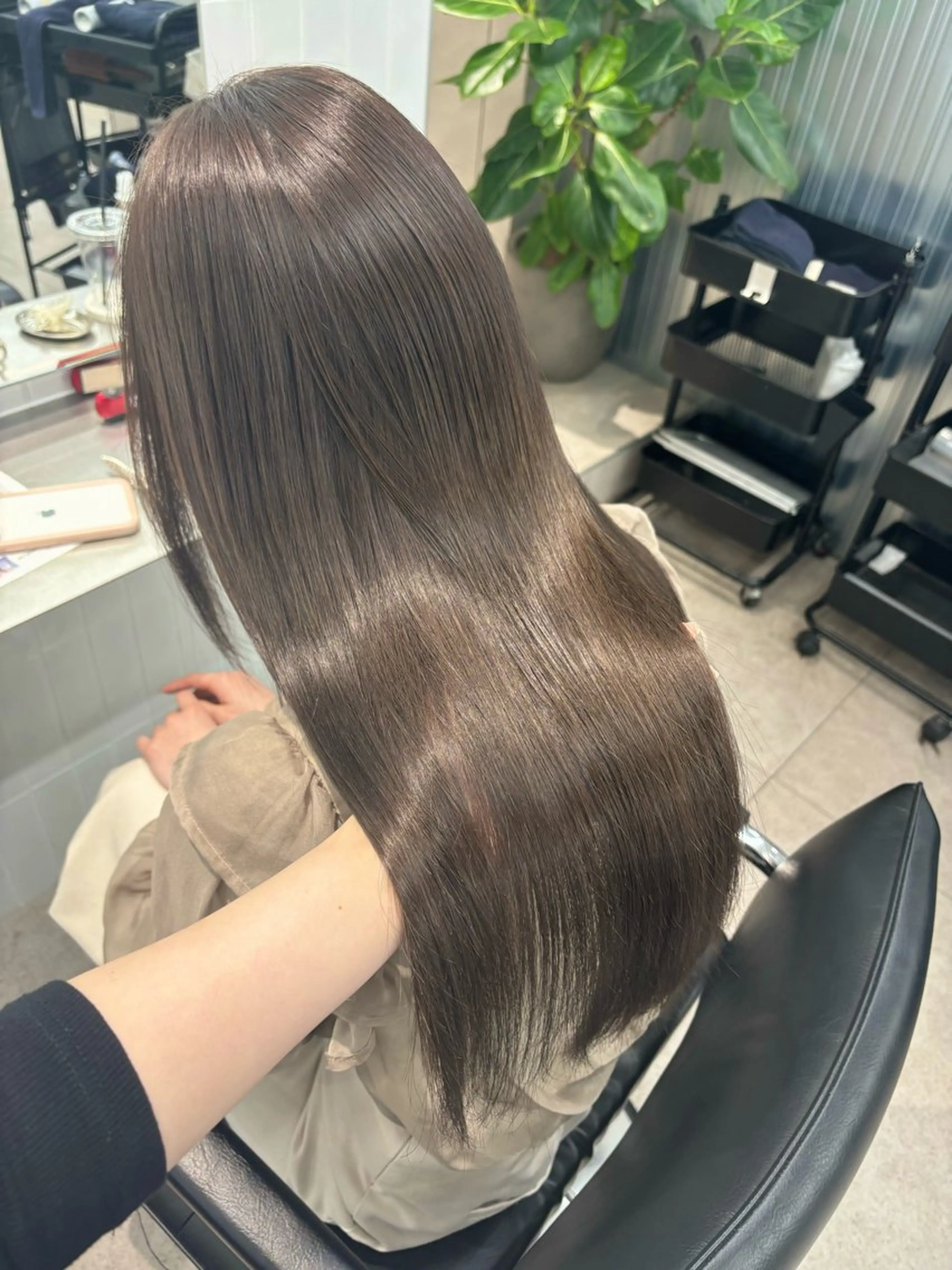 【透明感ブリーチなしダブルカラー】グレージュ、ベージュ系♡2回目以降来店のお客様の写真