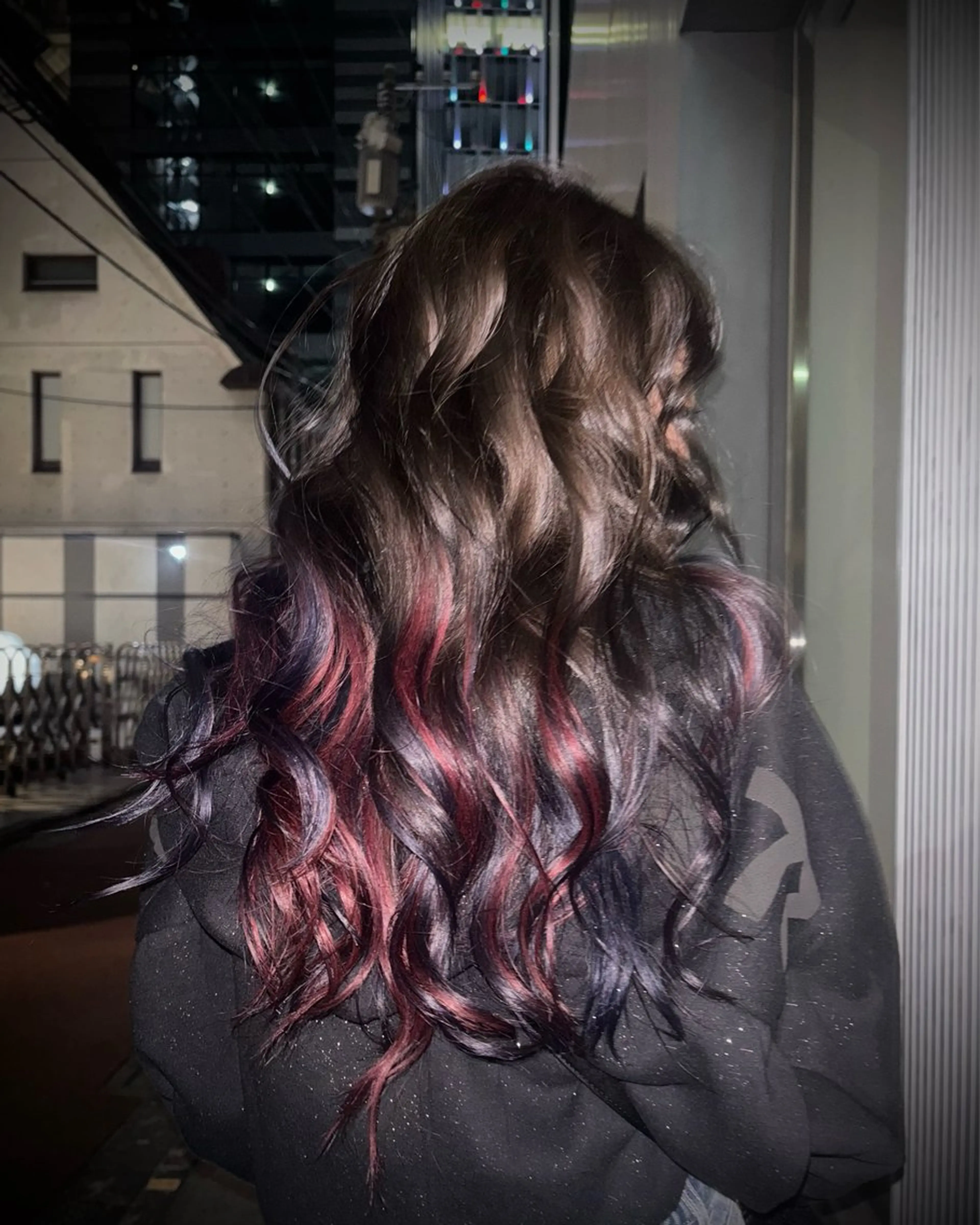 ロング カラー ヘアカラー トリートメント ヘッドスパ marino マリノのヘアスタイル