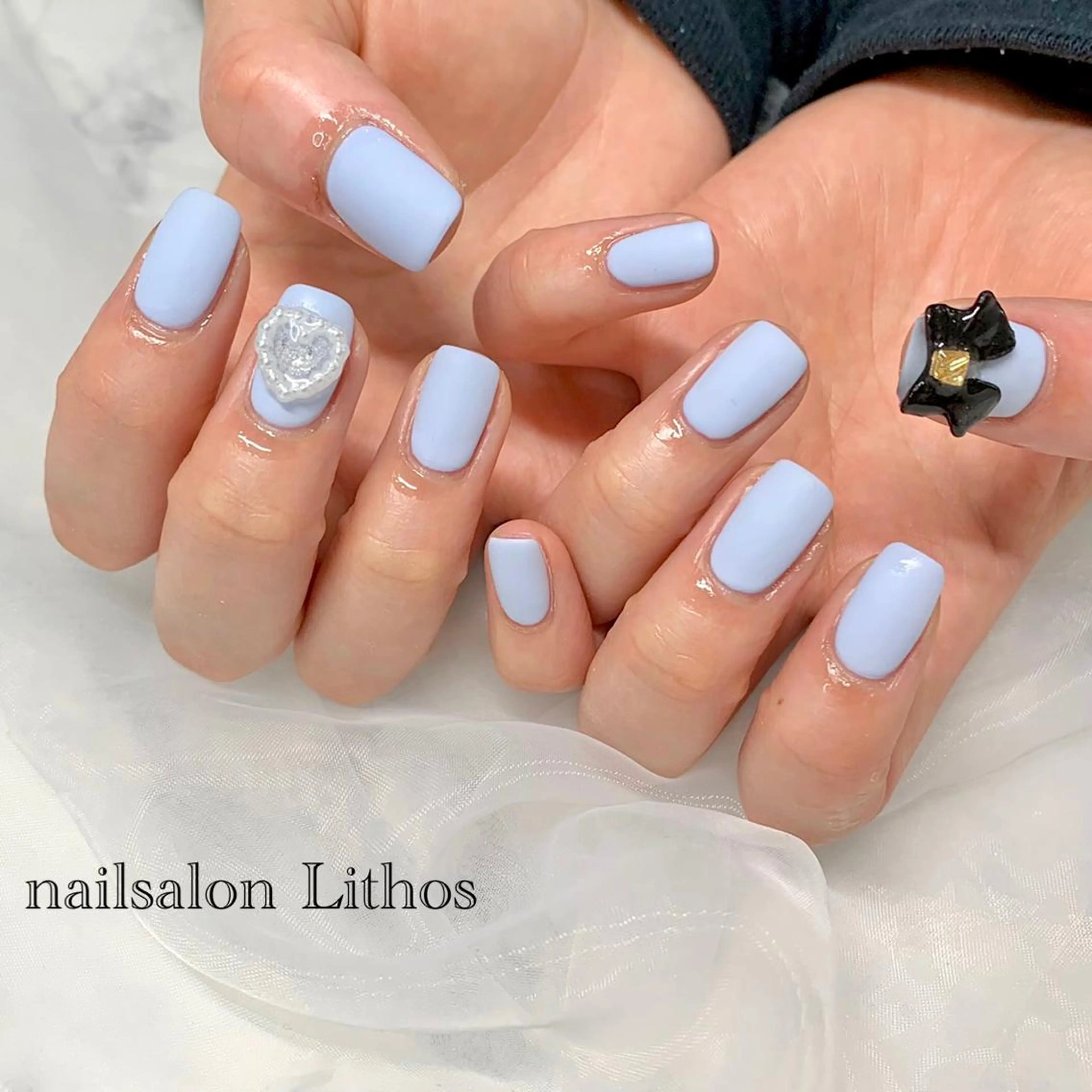 ネイル ワンホンネイル ハンドネイル nailsalon Lithos所属・nailsalon Recontreのネイルデザイン