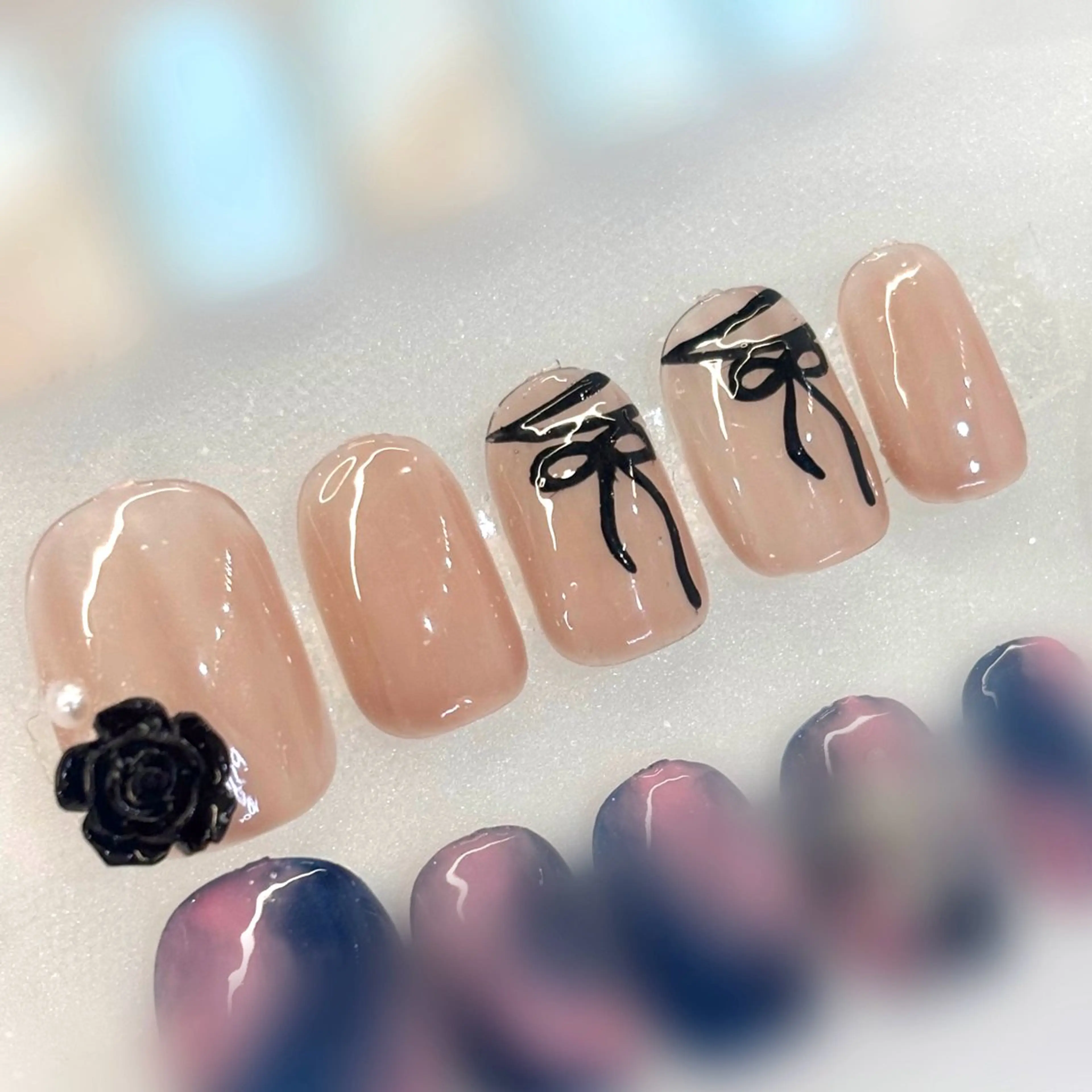 (オフあり/なし)バラ×リボンdesign🎀✨の写真