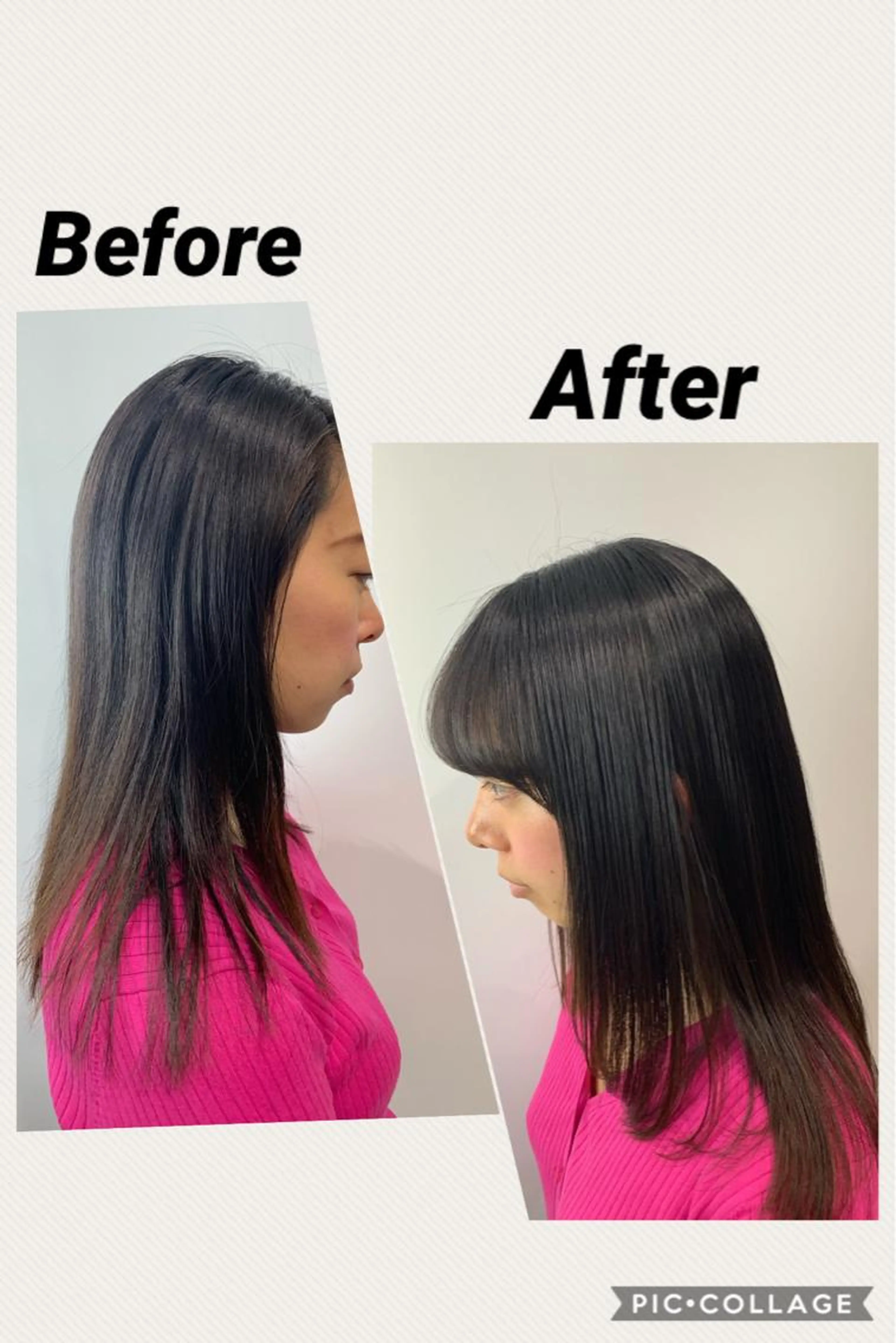 cut&縮毛矯正＆カラーリング＆トリートメント3セット！！の写真