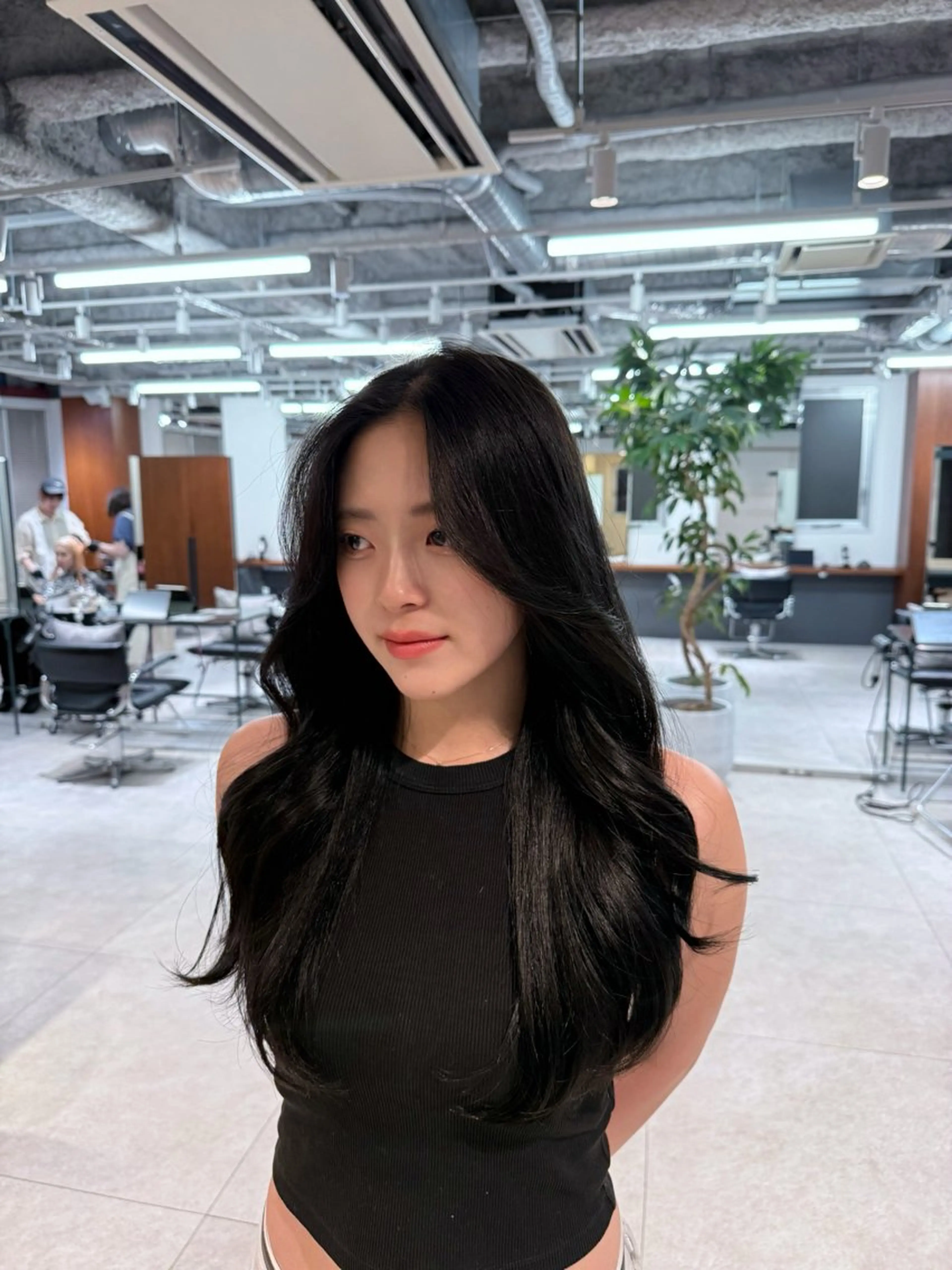 ロング 韓国風ヘア レイヤーカット カット トリートメント 韓国ヘア/レイヤー Yan✂︎のヘアスタイル