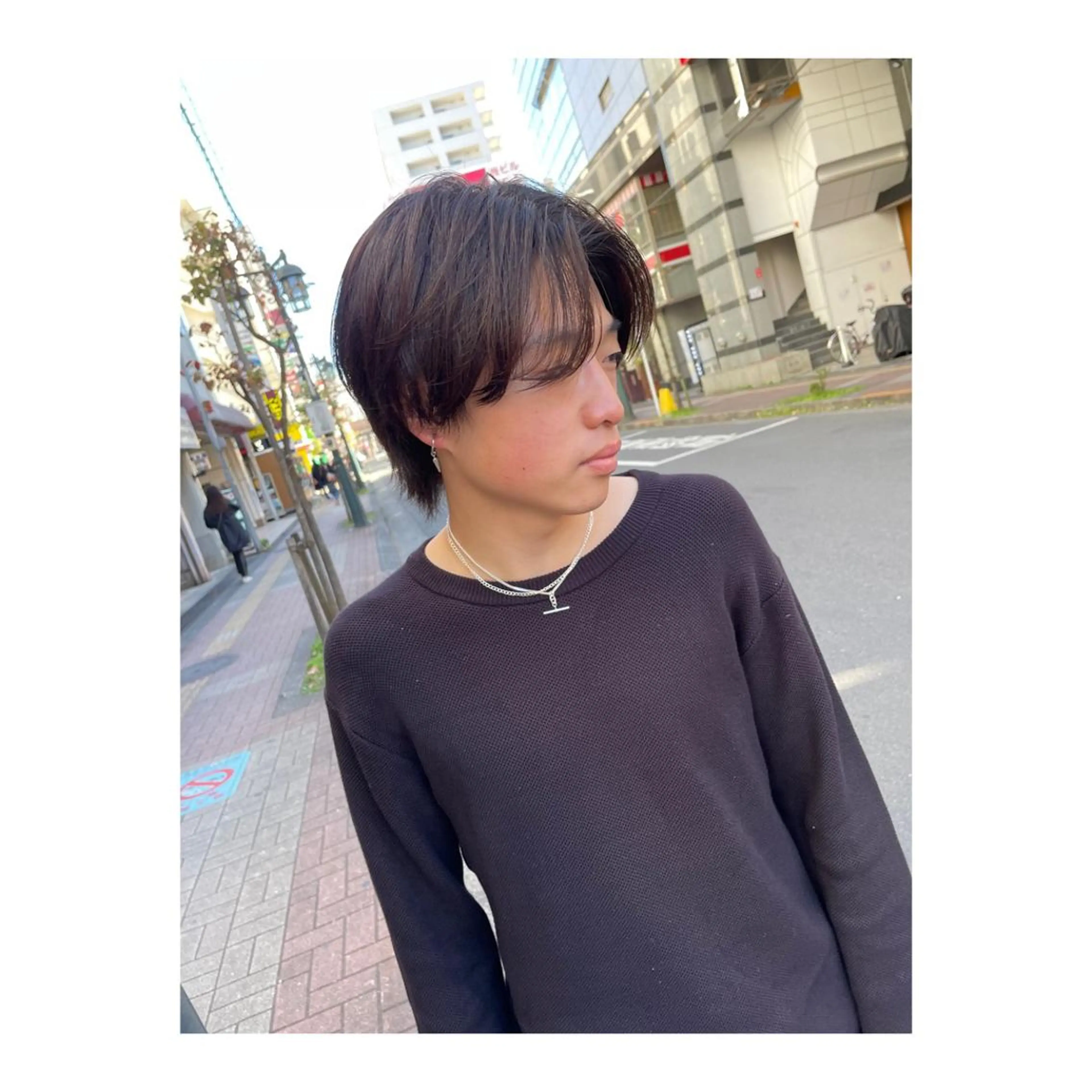 ショート パーマ メンズ カット パーマ ange☞ soutaのヘアスタイル