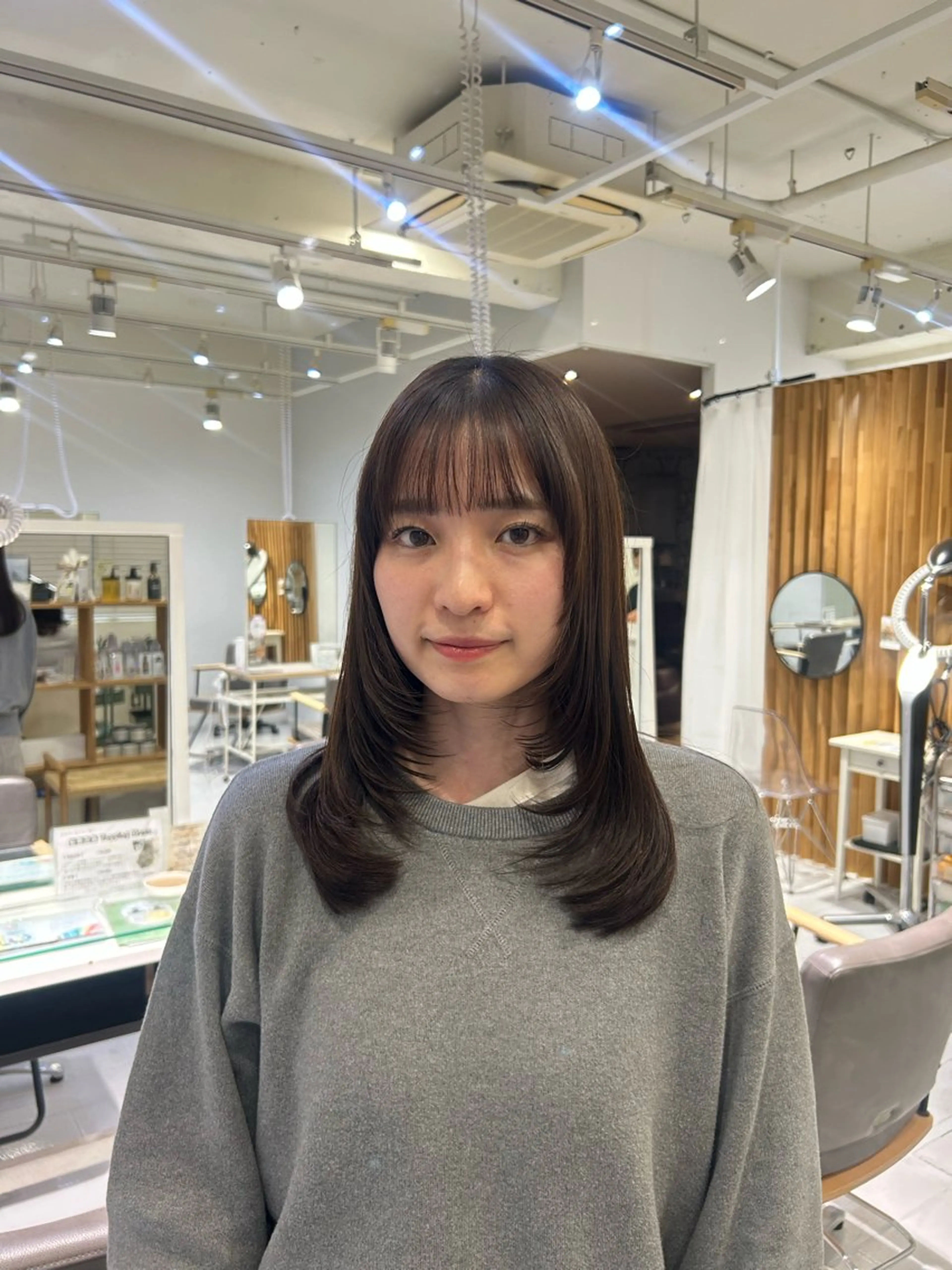 セミロング 韓国ヘア ‎🤍KANA🎀のヘアスタイル