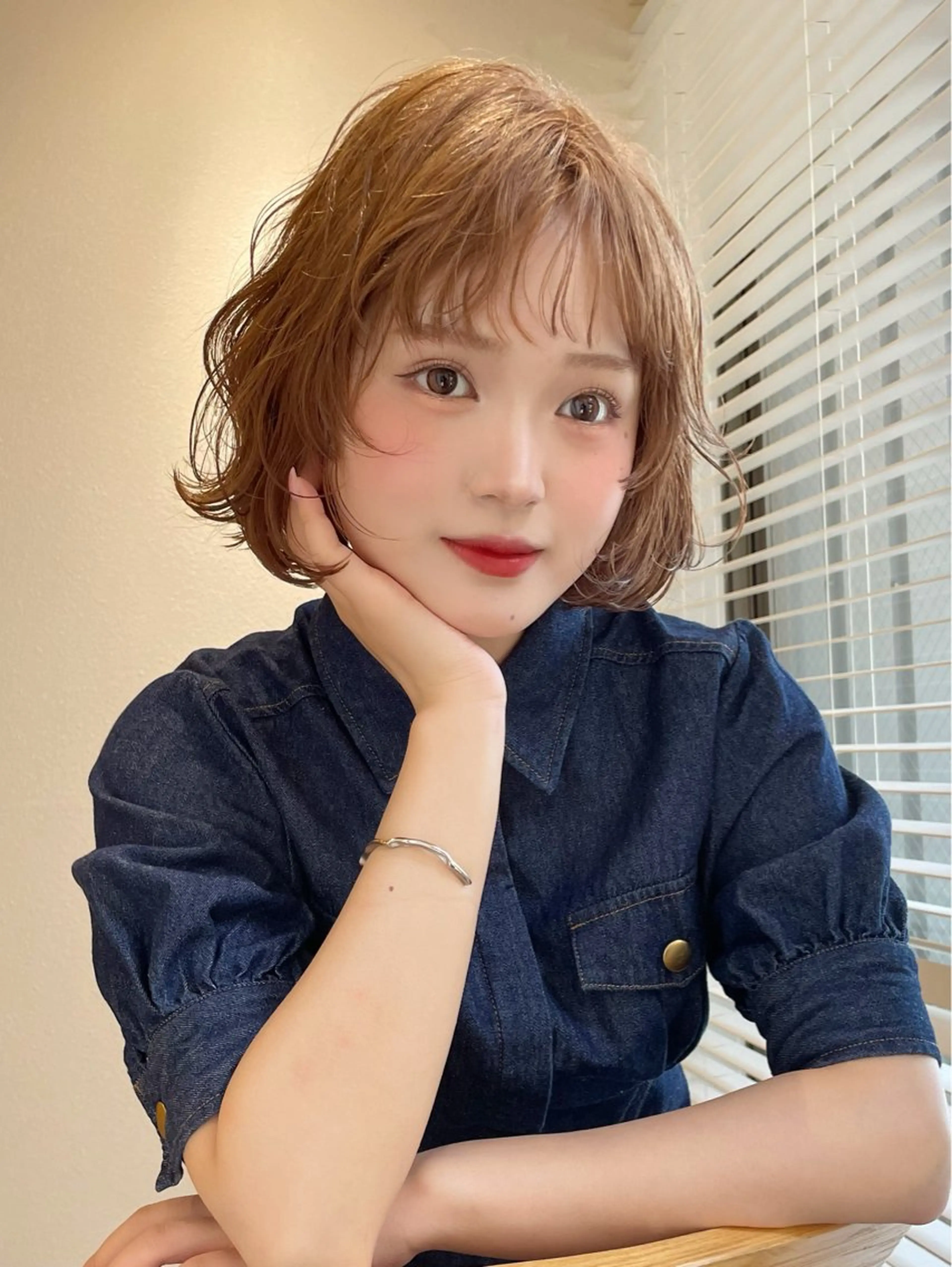 カラー パーマ 【レイヤー/ボブ】 落合 歩夢のヘアスタイル
