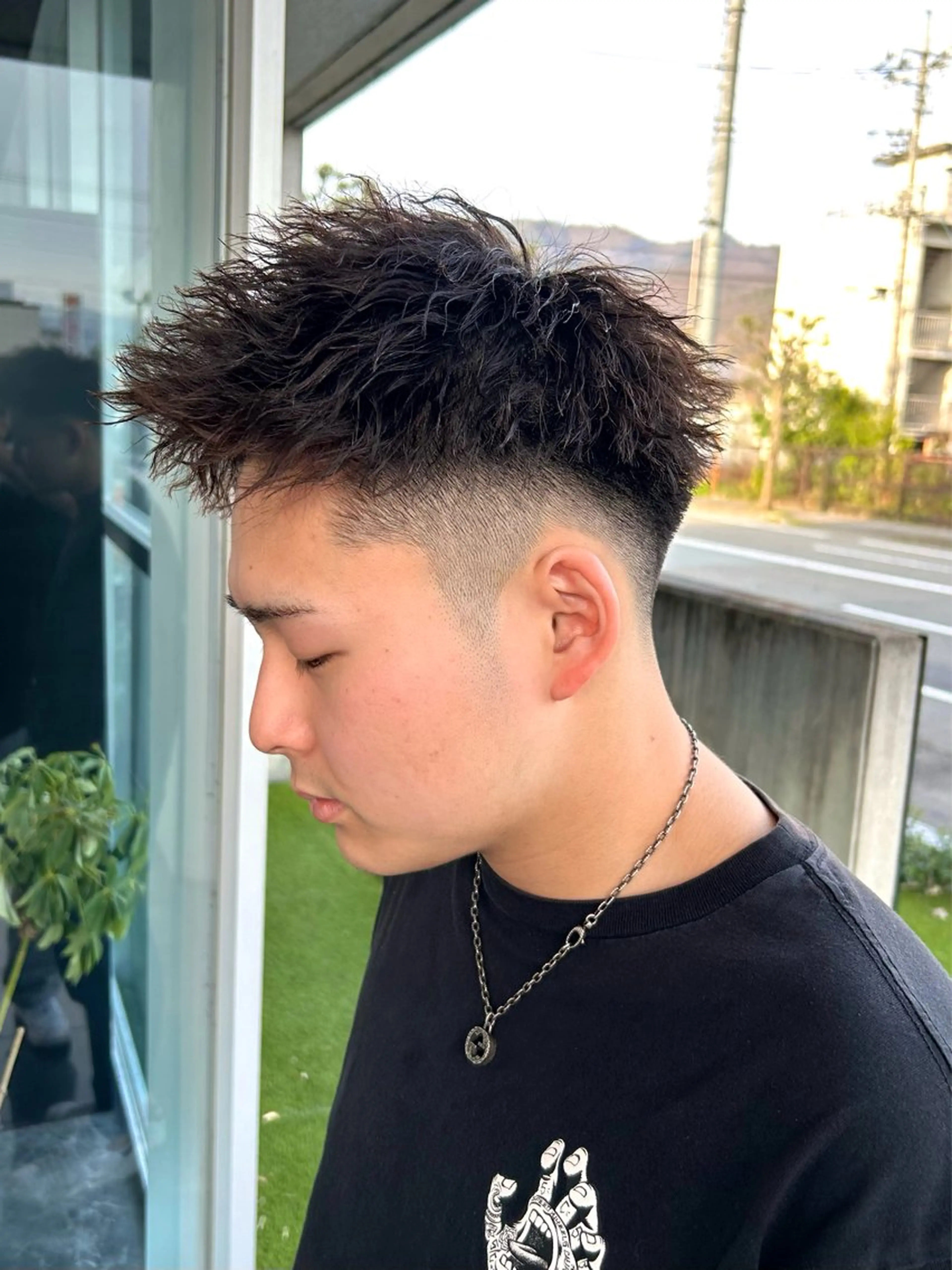 パーマ メンズ 前田 匡蔵のヘアスタイル