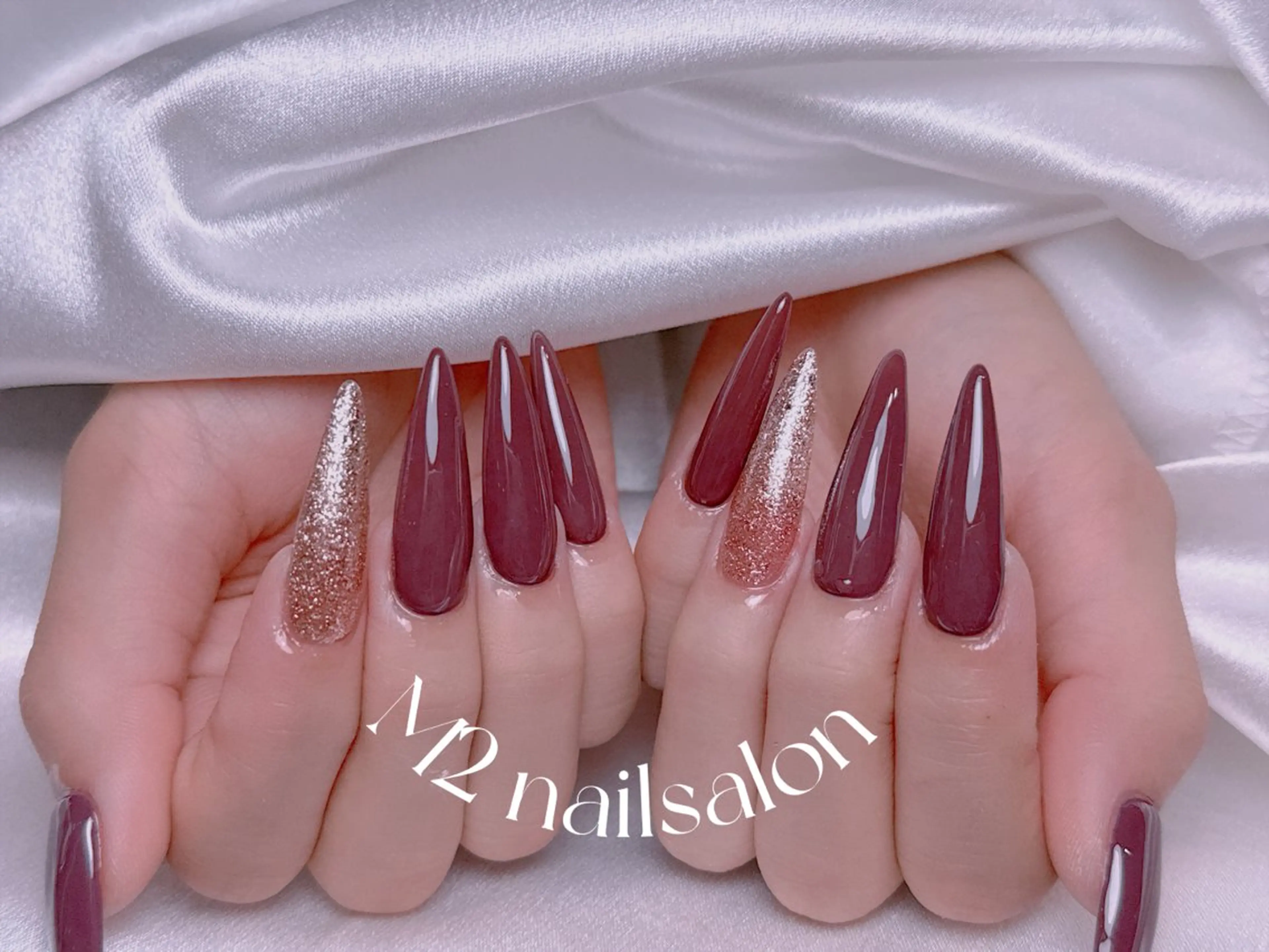 ネイル ハンドネイル 長さだし専門店 M2　rikaのネイルデザイン