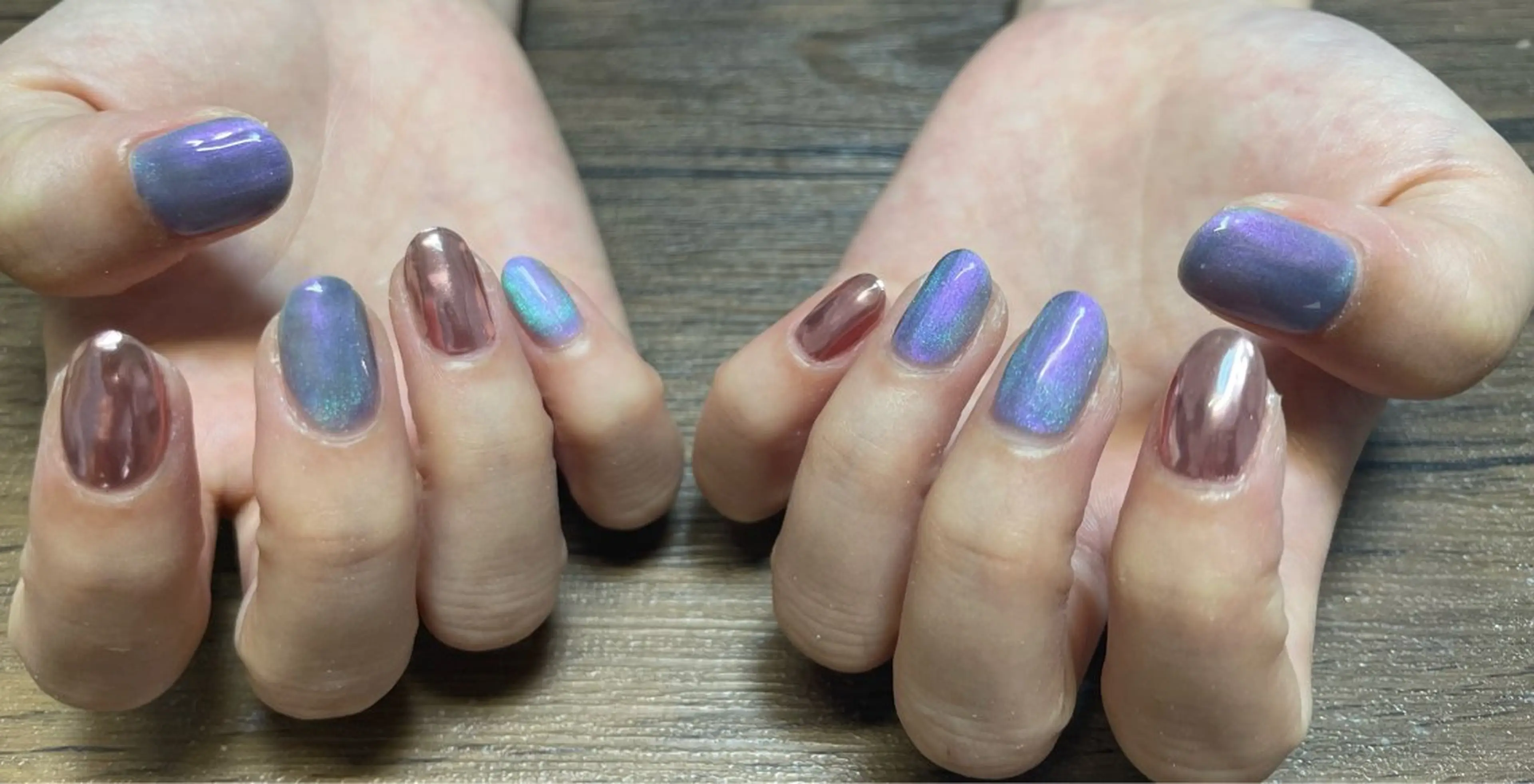 ネイル マグネットネイル ミラーネイル ハンドネイル N'z nail Nozomiのネイルデザイン