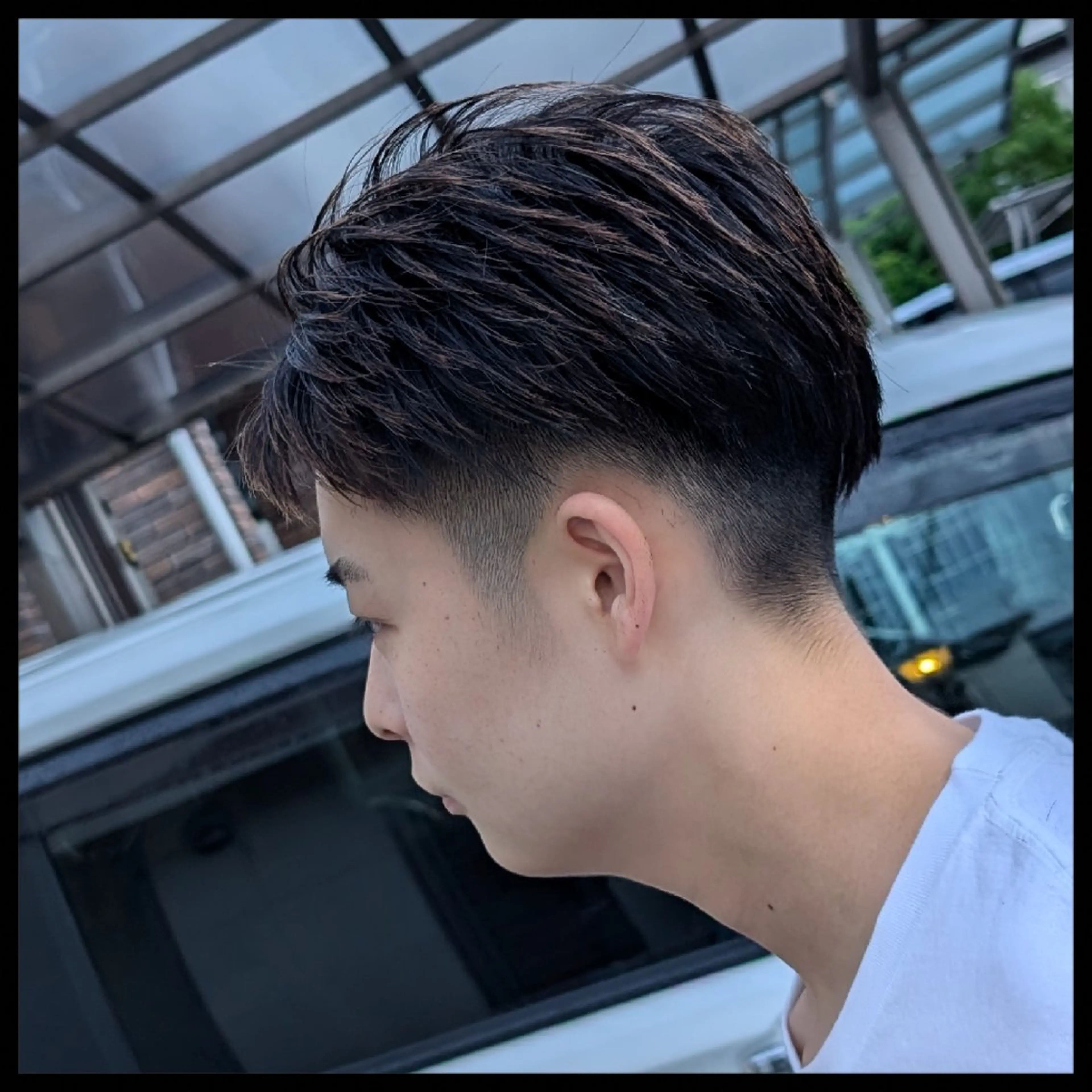 ショート ショートヘア VOICEbarber高野店所属・今井 杏星 【フェー ド/セット/パーマ】のヘアスタイル