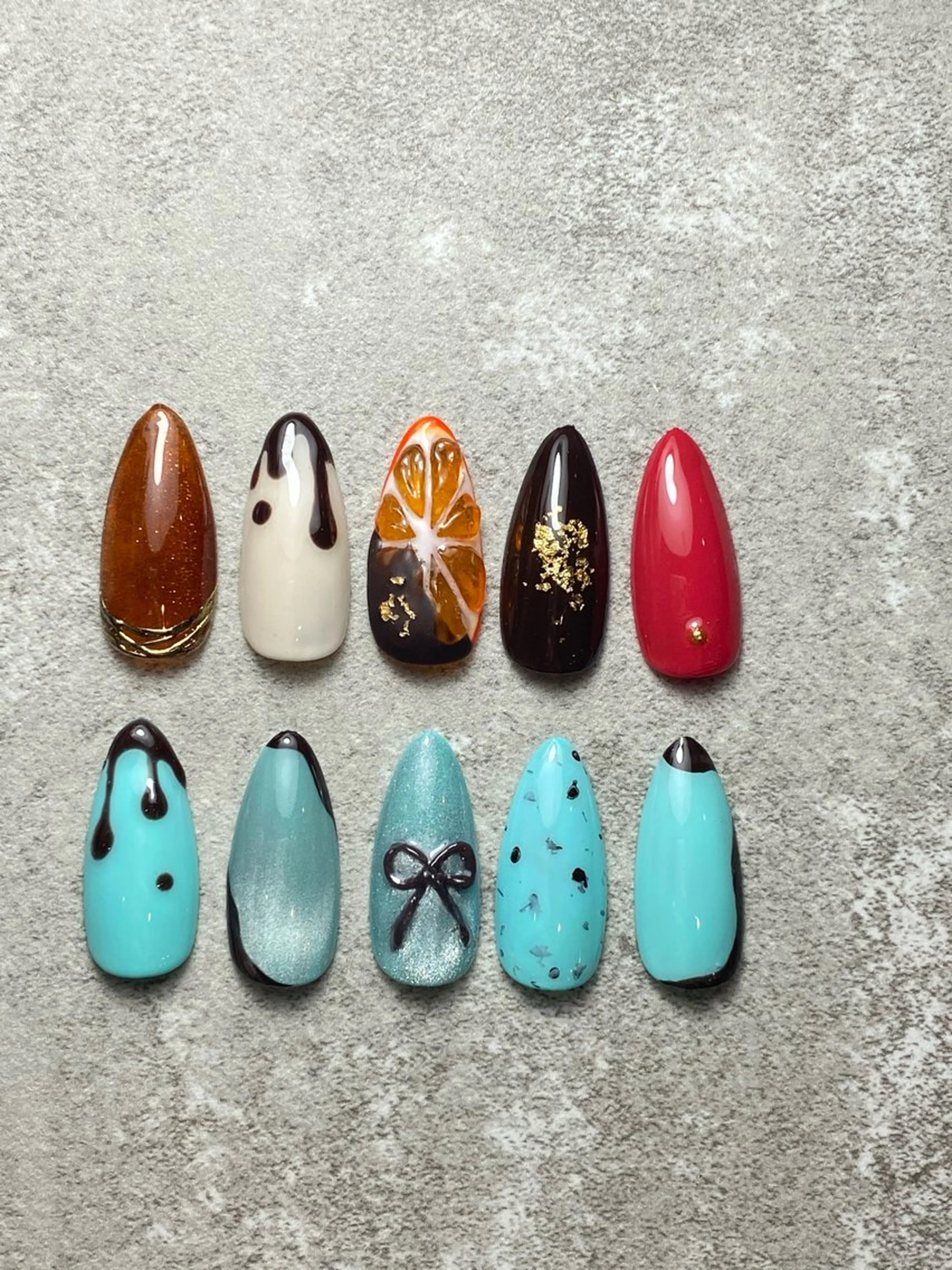 ネイル ネイルチップ バレンタイン ハンドネイル Narumi nailのネイルデザイン