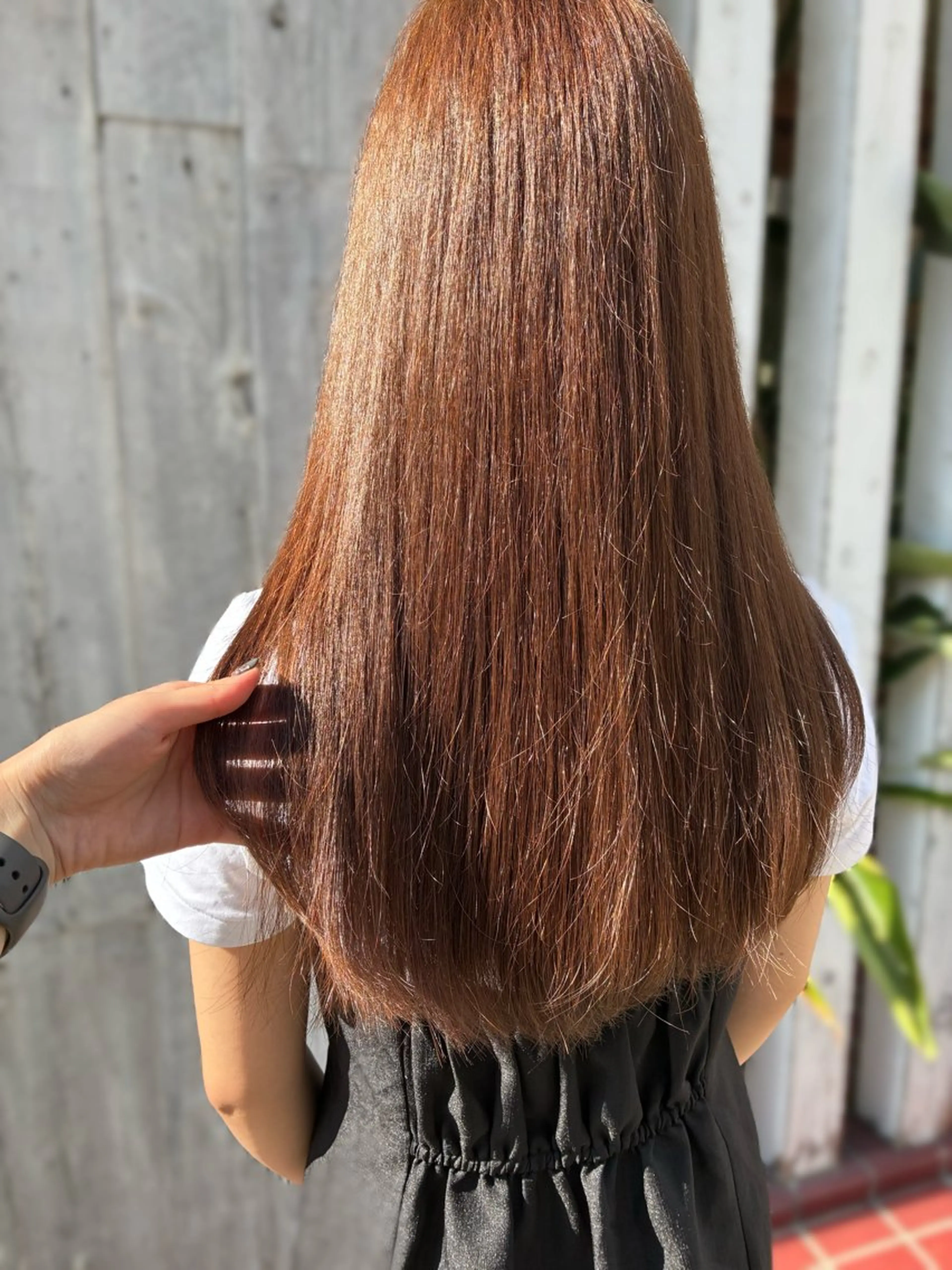 ロング カラー ベージュカラー 梅原 姫🍬🐰のヘアスタイル