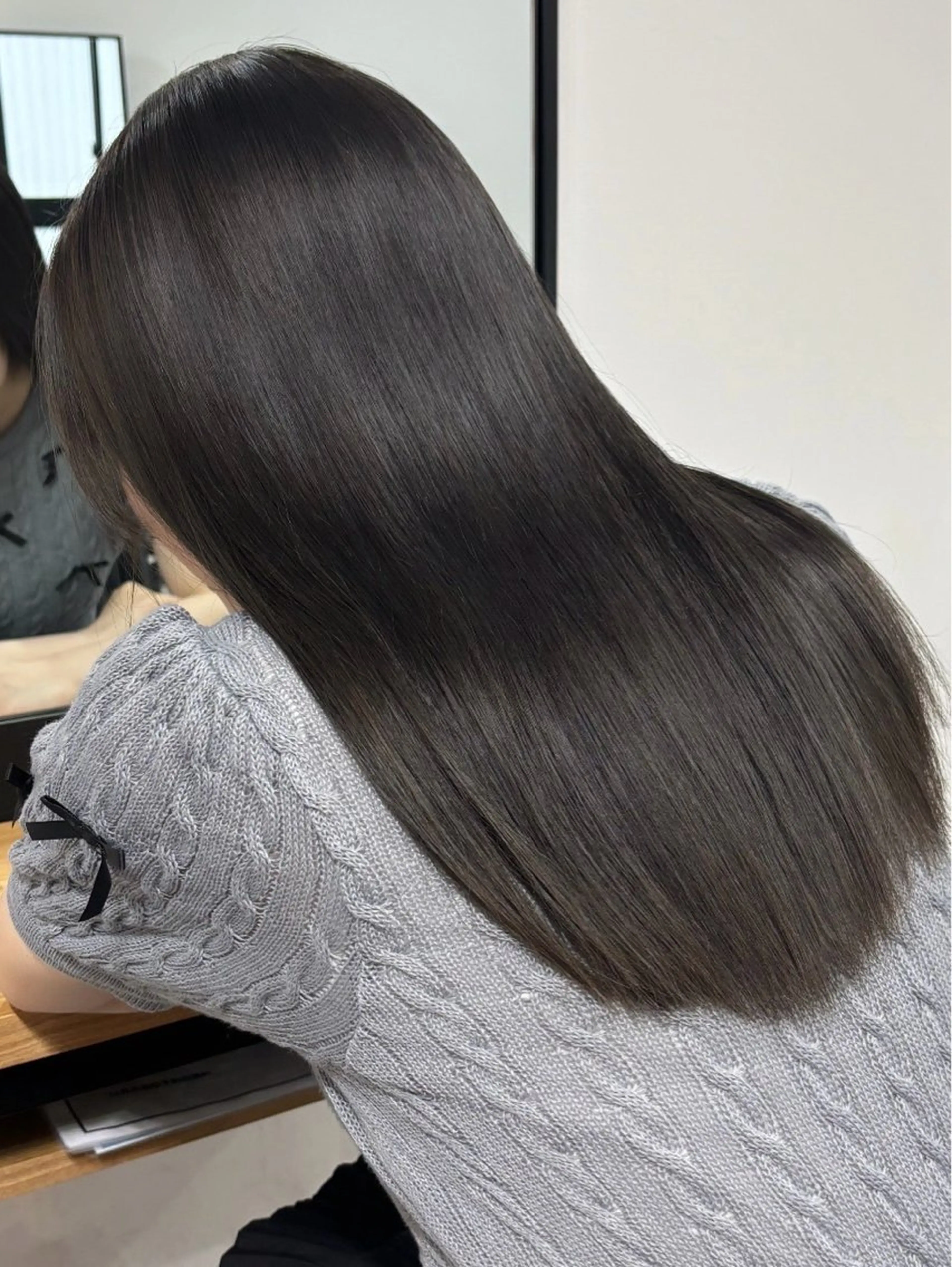 ロング ショートボブ ボブ ハイライト レイヤーカット 縮毛矯正 縮毛矯正 ULu. 岡山駅店 髪質改善トリートメント＆ハイトーンカラー所属・SUZU/岡山/矯正 ハイトーン/レイヤーのヘアスタイル