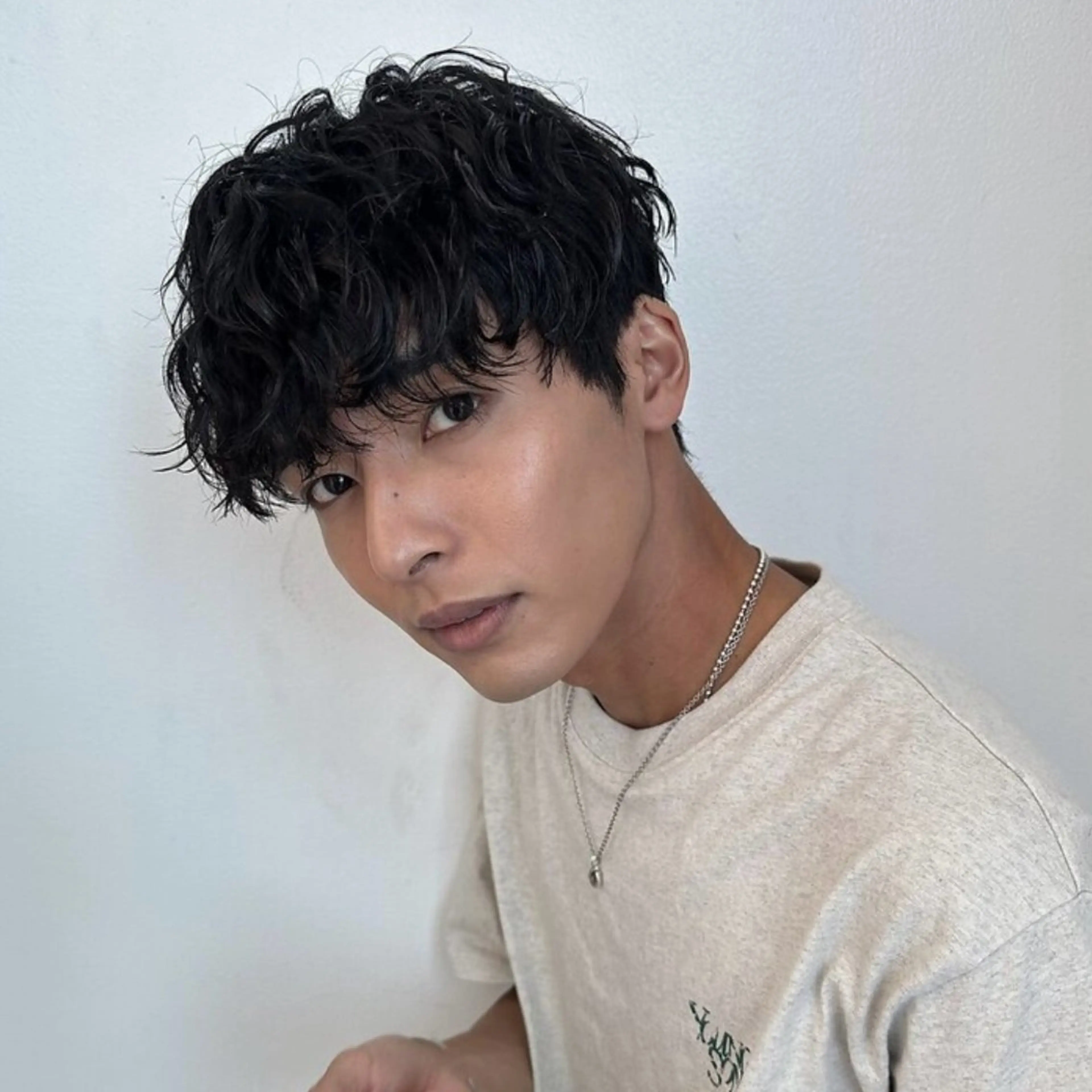 パーマ メンズ カット パーマ ハイトーン/ メンズ/ 櫻本🌐のヘアスタイル