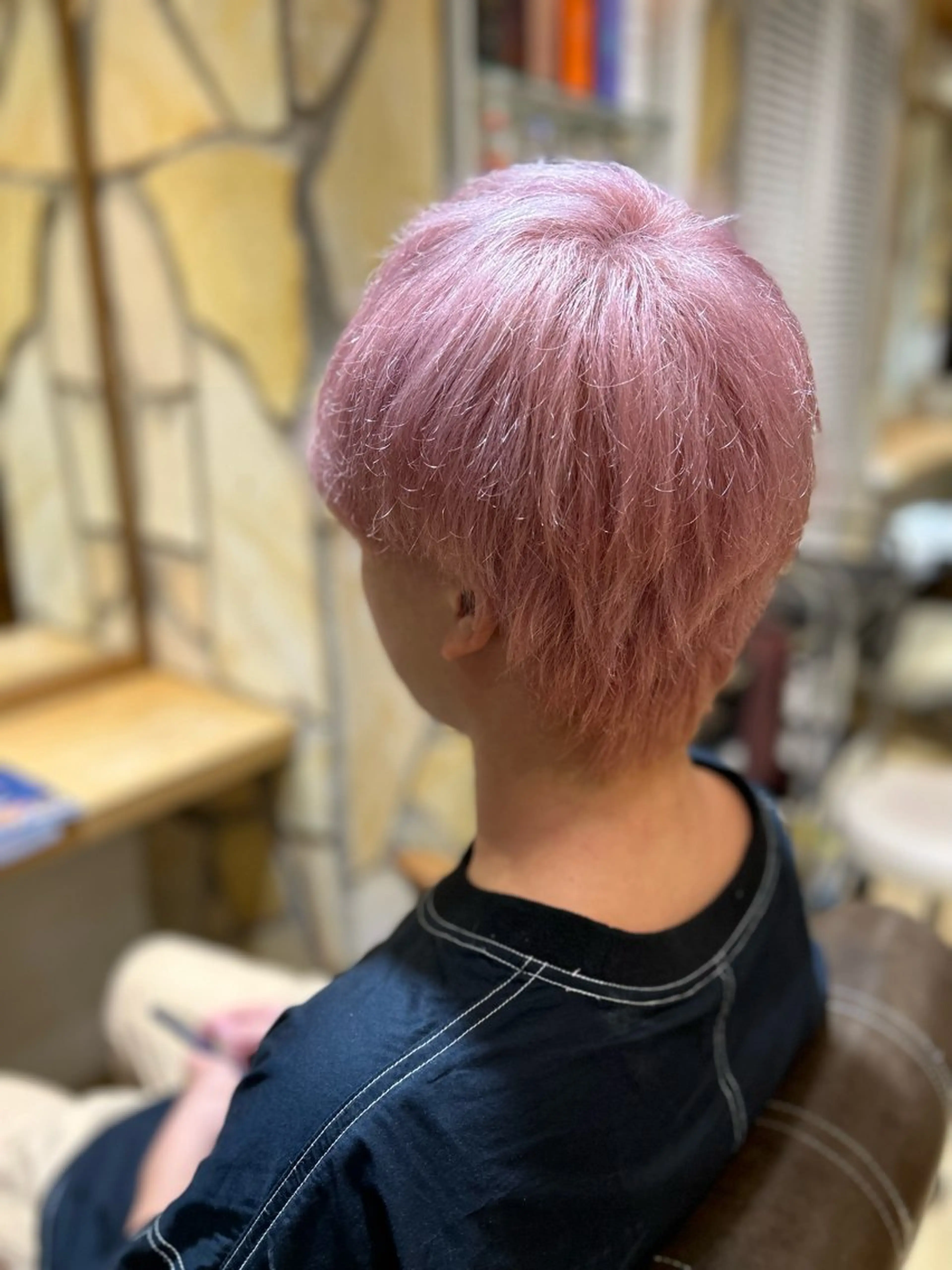 ショート カラー メンズ カット ヘアカラー kawabe maikoのヘアスタイル