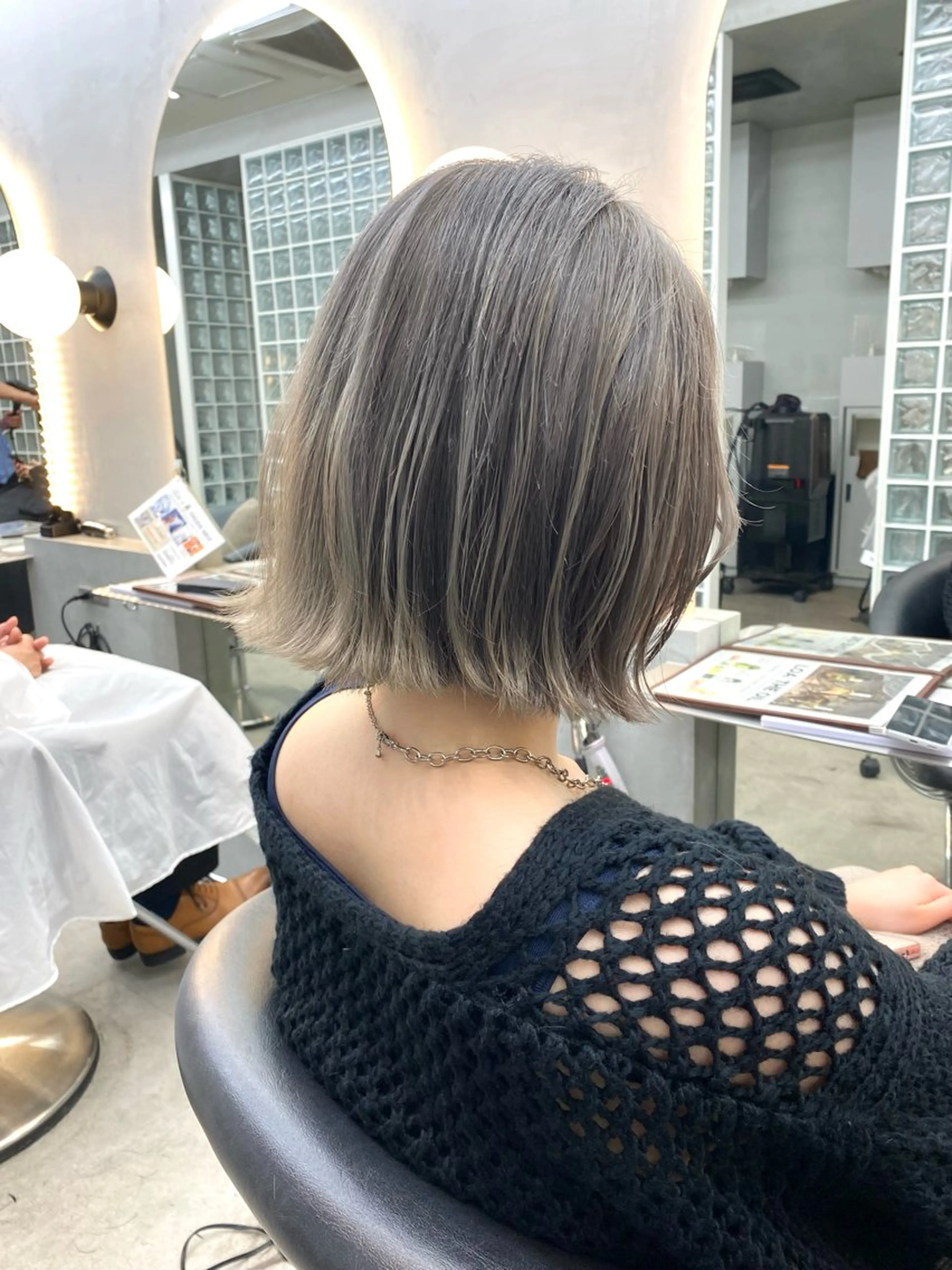 ショート Lond polaire所属・レイヤー/艶髪 縮毛矯正🌱  赤石のヘアスタイル