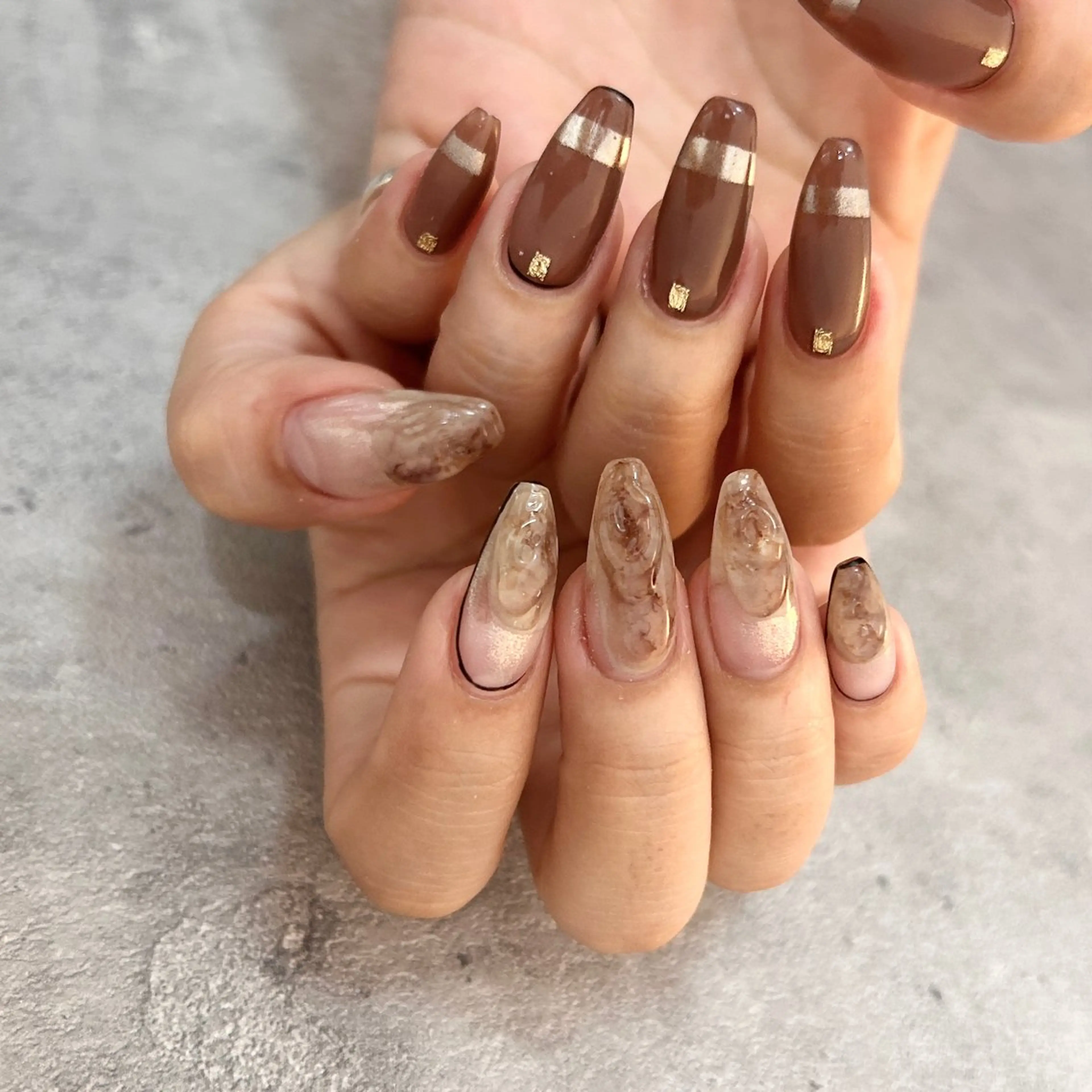 ネイル ハンドネイル Ray. ／綺麗目ニュアンスのネイルデザイン