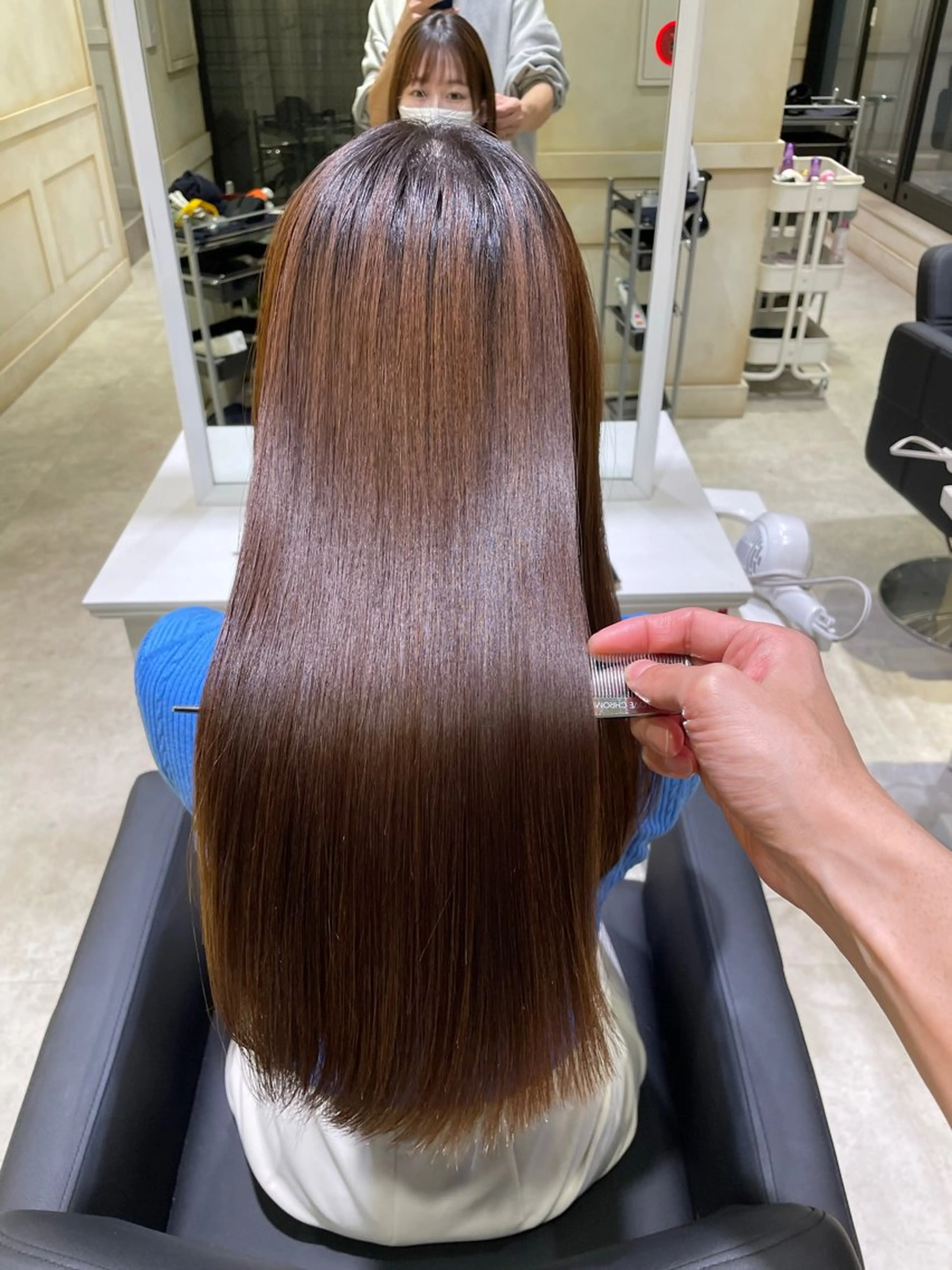 ロング 縮毛矯正 FBeauty表参道本店所属・仲尾 翔也のヘアスタイル