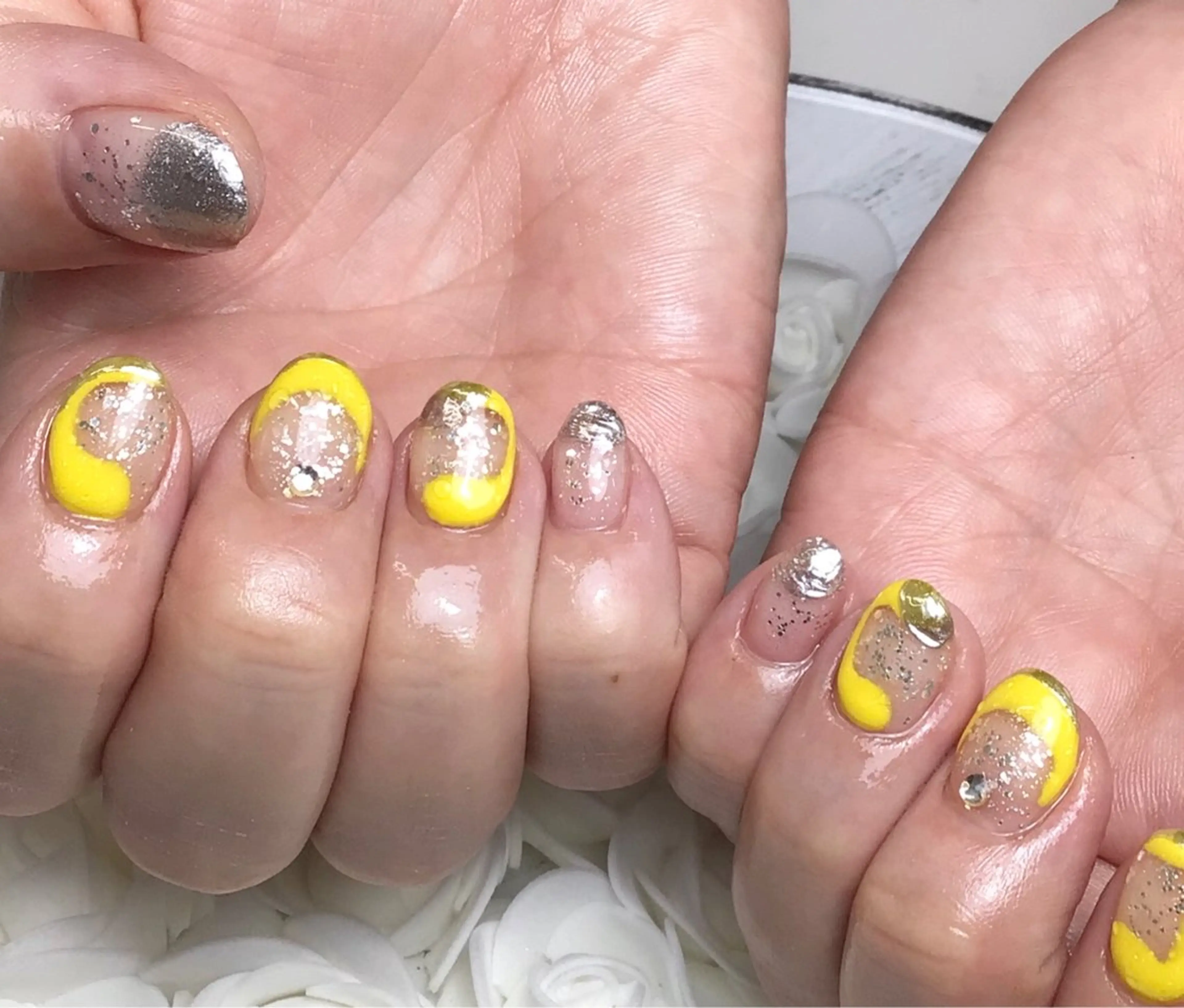 ネイル 長さ出し ジェルネイル マグネットネイル 持ち込み ワンカラーネイル Nail Day 四条烏丸店のネイルデザイン
