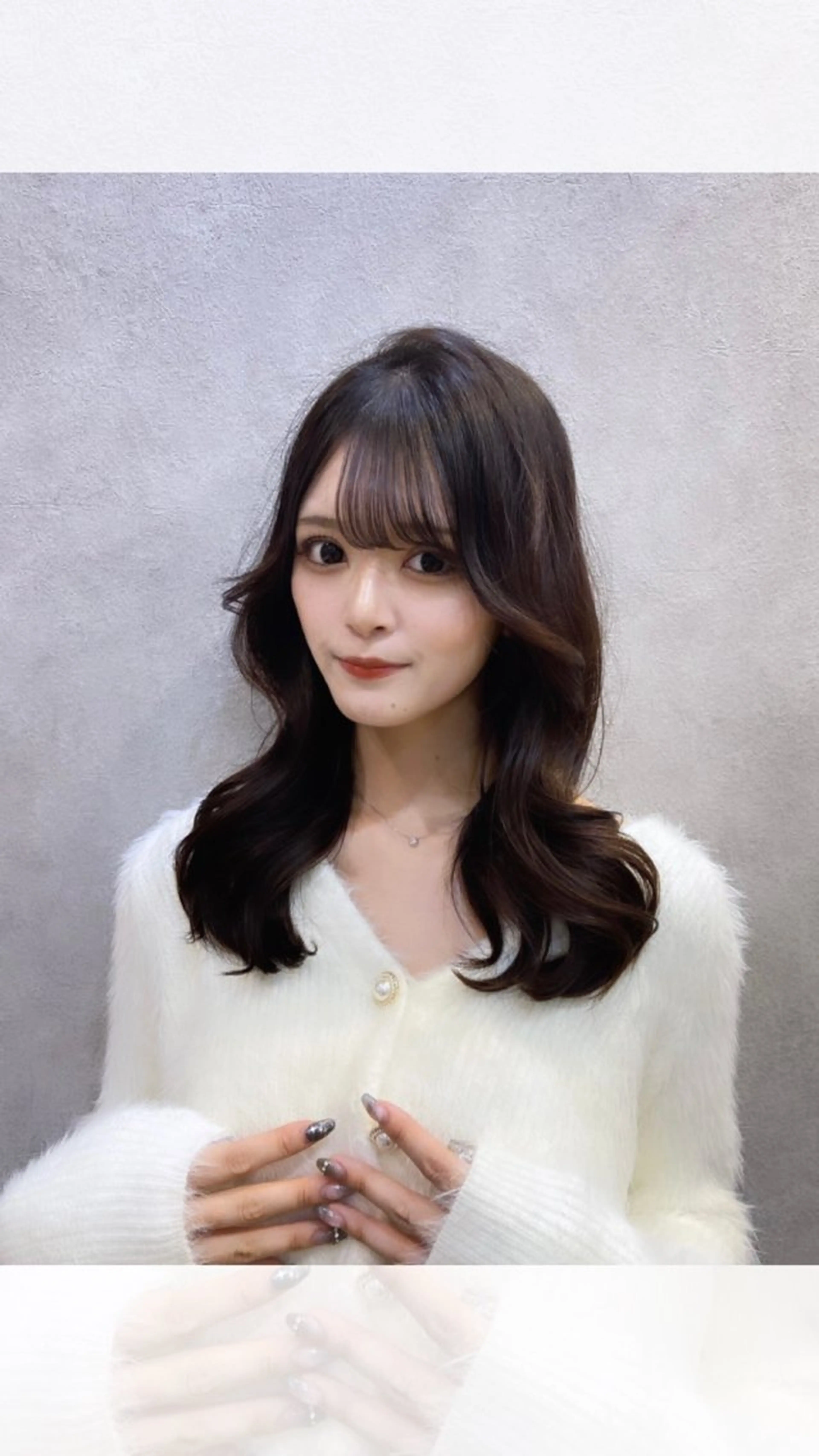 セミロング カラー 黒髪 ブルーカラー ブルーブラック ヘアカラー トリートメント 🩷韓国ヘア/レイヤ ー🩷Maikaのヘアスタイル