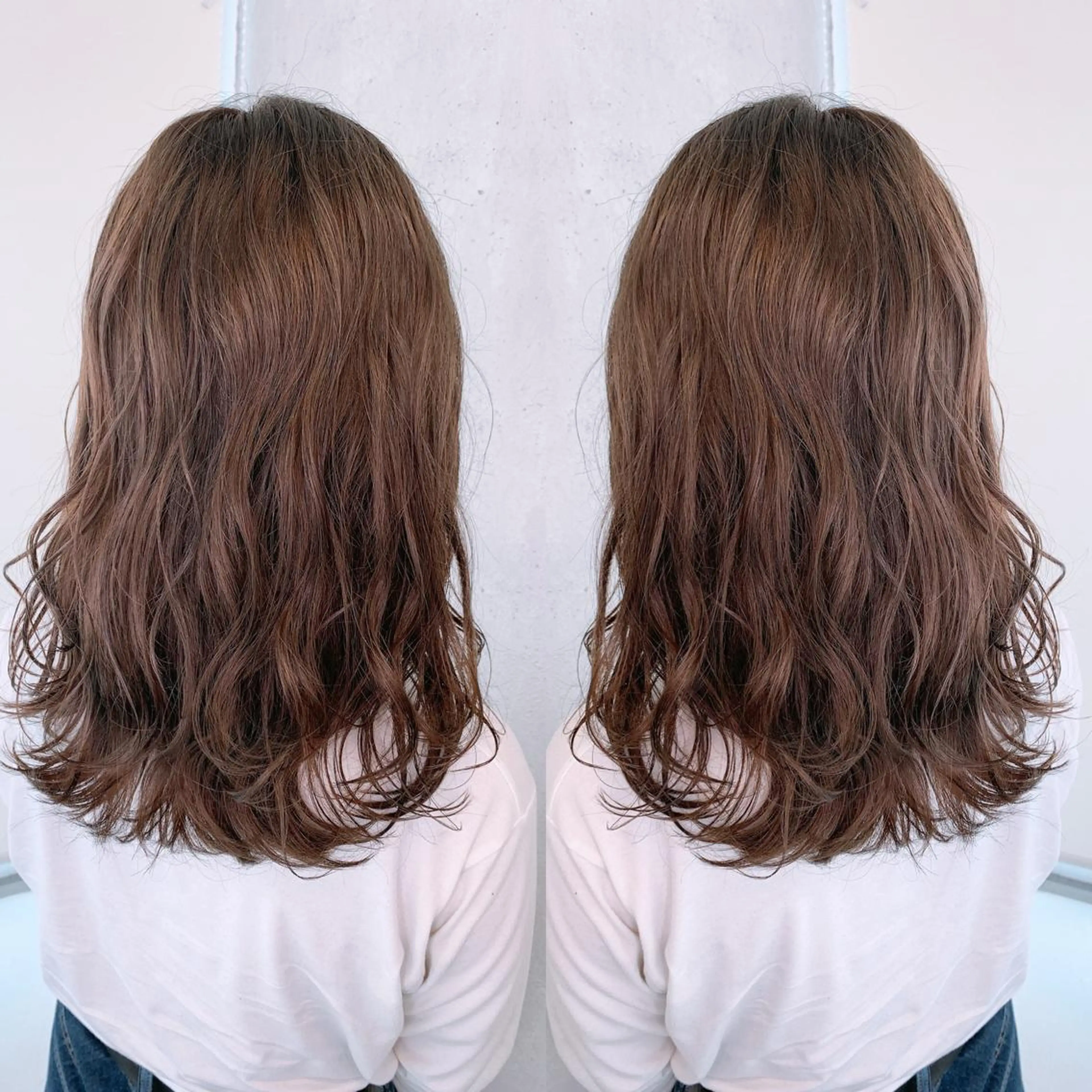 セミロング カラー アディクシーカラー アッシュ アッシュグレー ベージュカラー ブリーチ サイドバング 🇰🇷沼田 拓斗のヘアスタイル