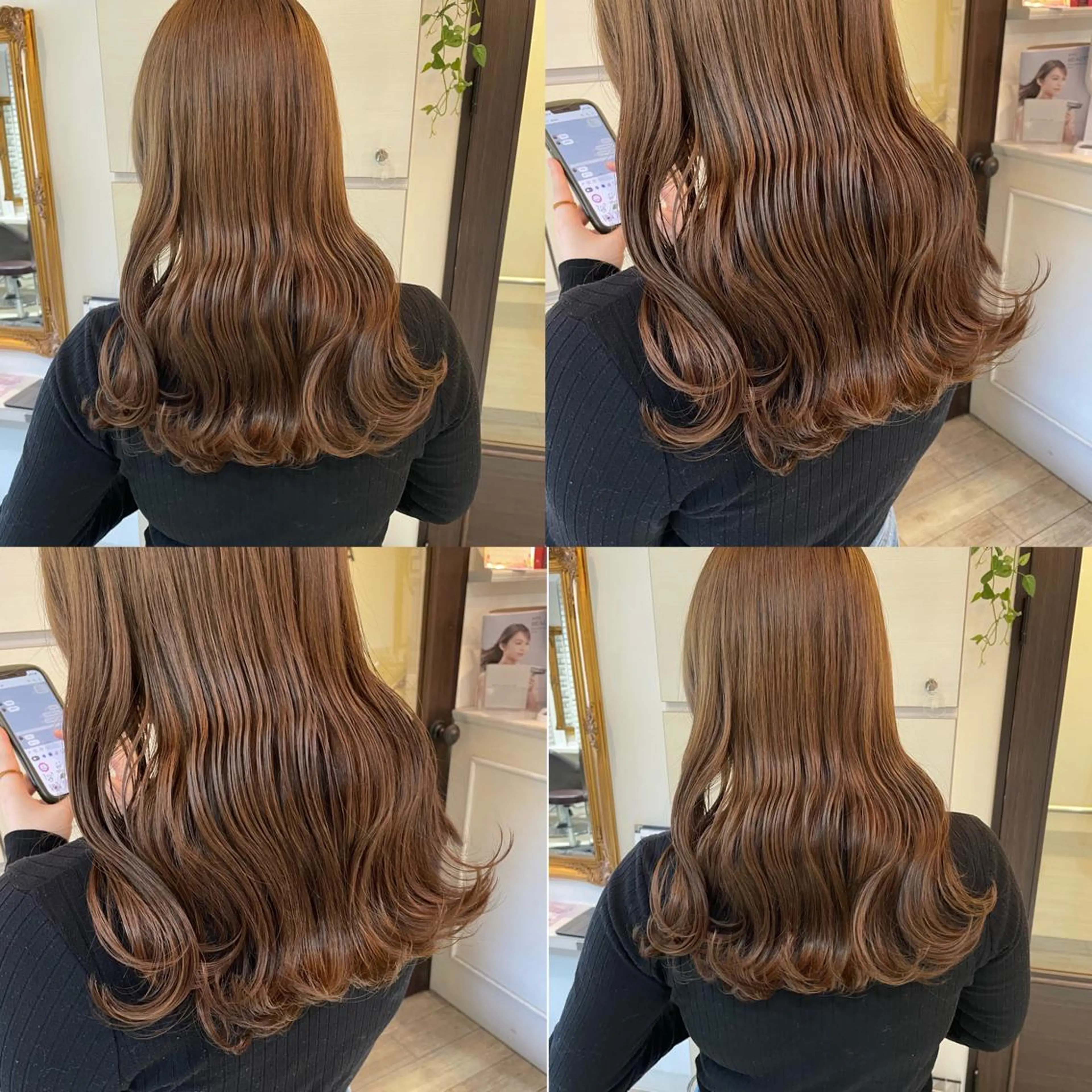 セミロング ヘアカラー トリートメント 髪質改善×透明感× 艶髪🥀HIYORIのヘアスタイル