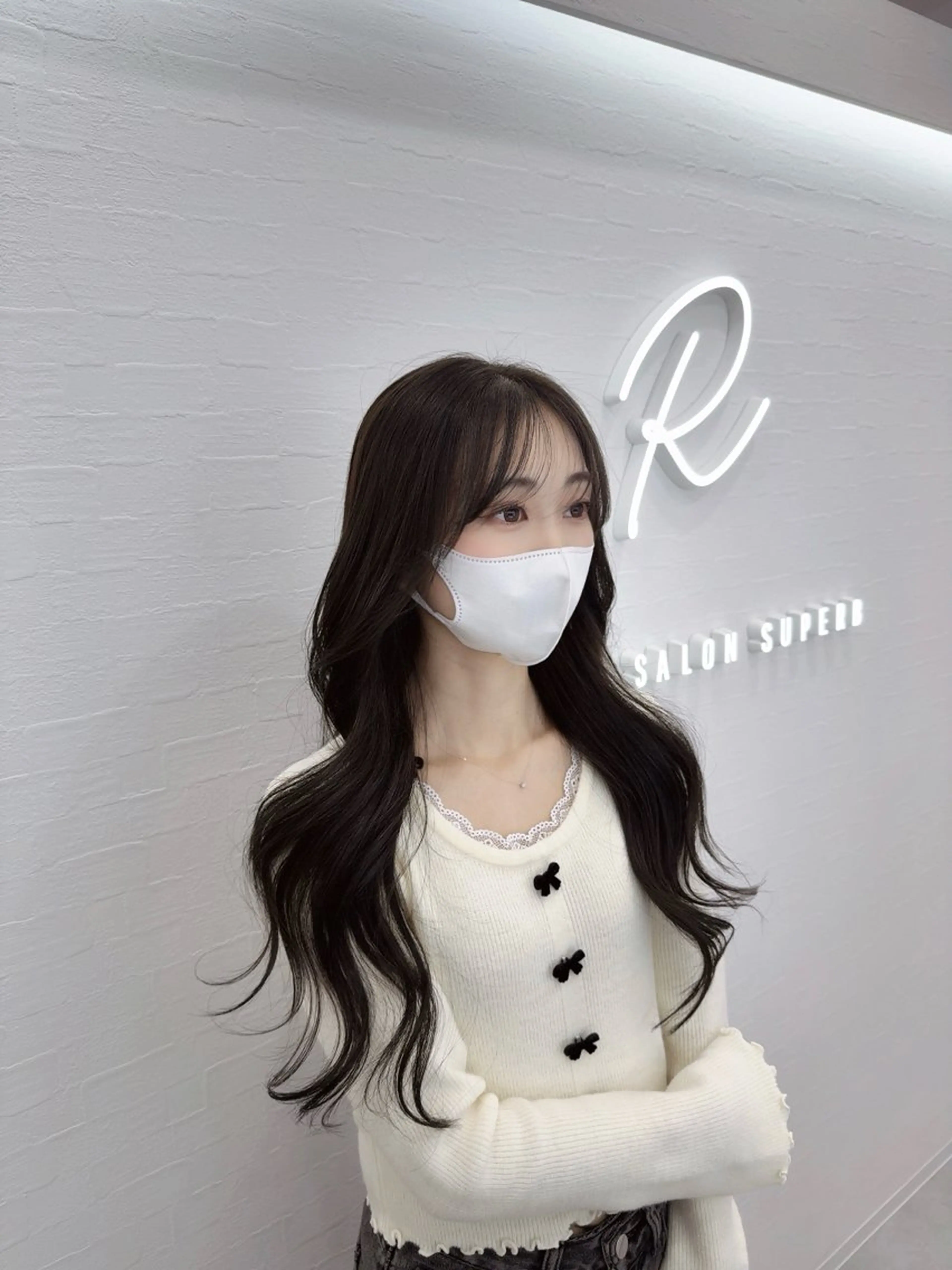 ロング くびれヘア レイヤーカット R/🎀 ヘアセット・艶カラーのヘアスタイル