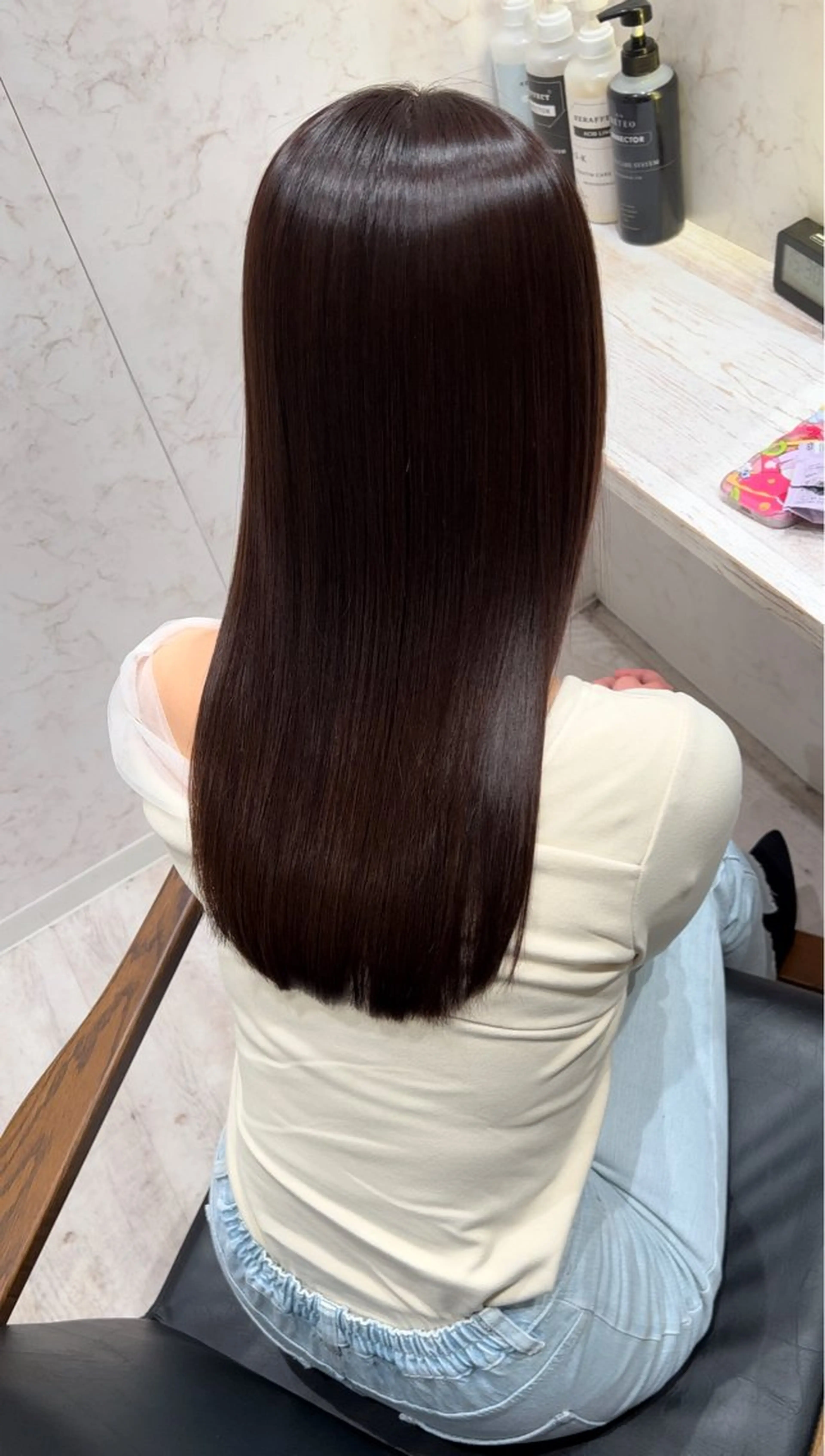 ロング 髪質改善ストレート /髪質改善/中内寛太のヘアスタイル