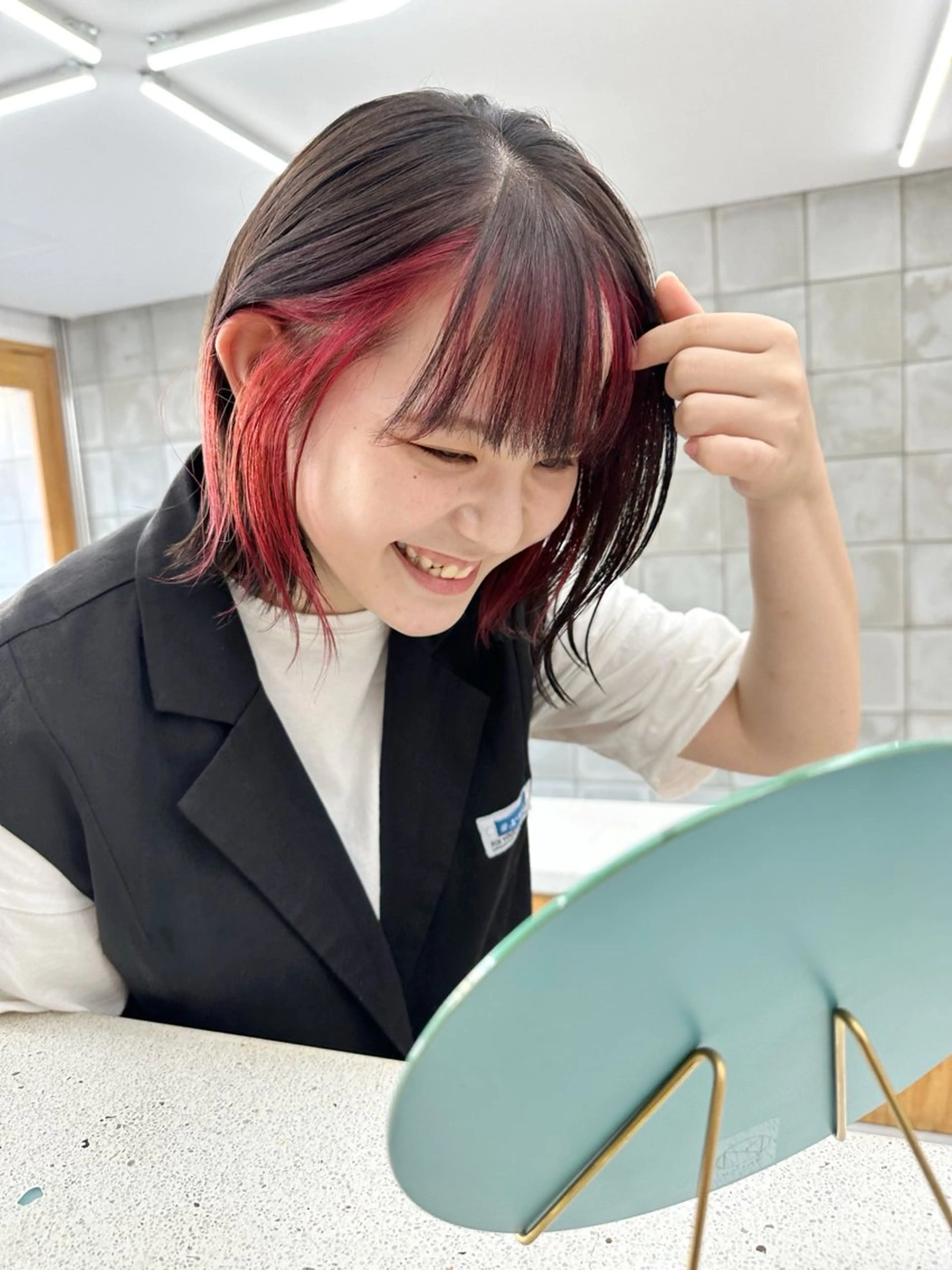 ショート カラー カット ヘアカラー 榛地 渉馬のヘアスタイル