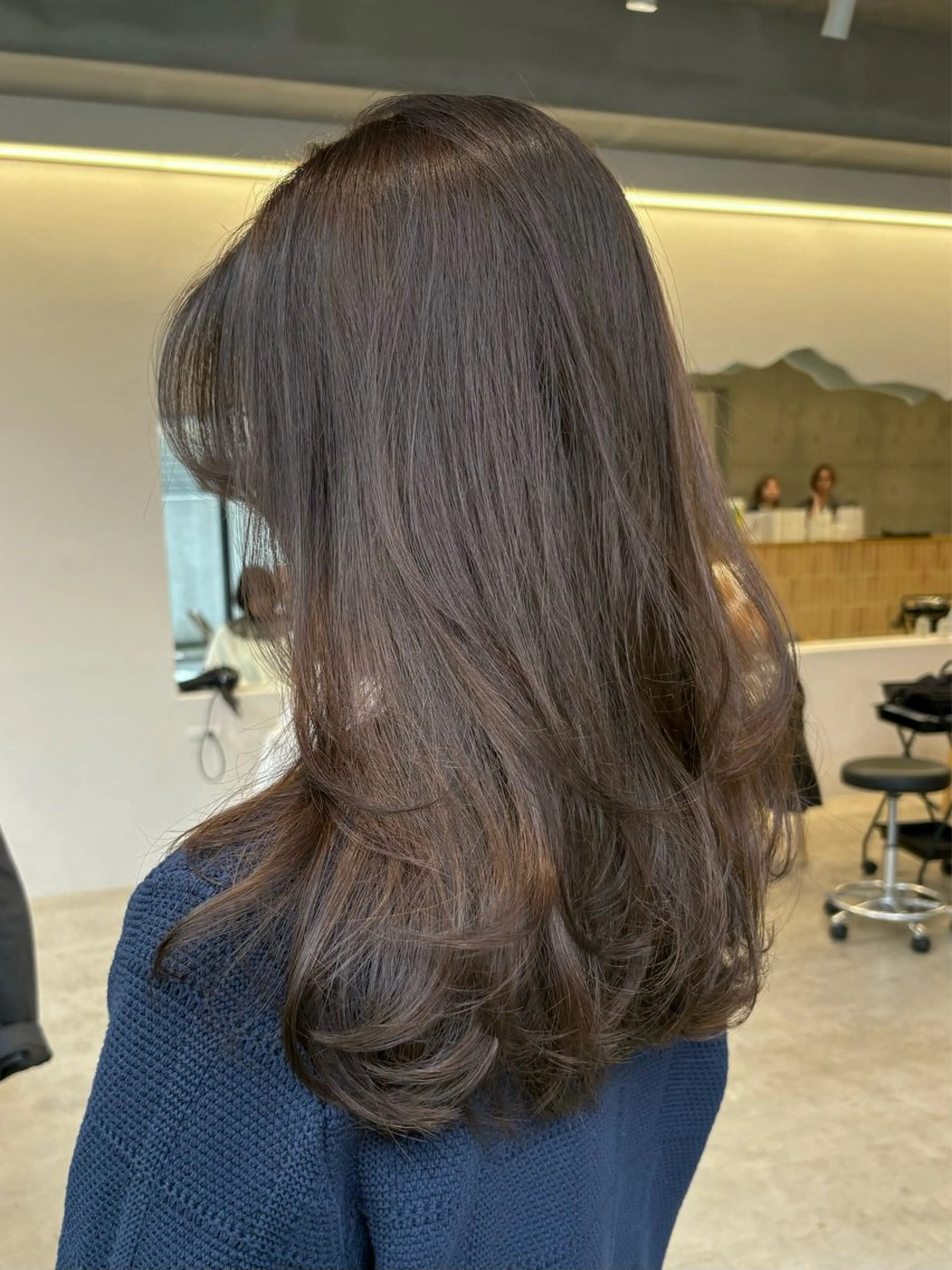 セミロング カラー ヘアカラー トリートメント レイヤー/柔色 /saKiのヘアスタイル