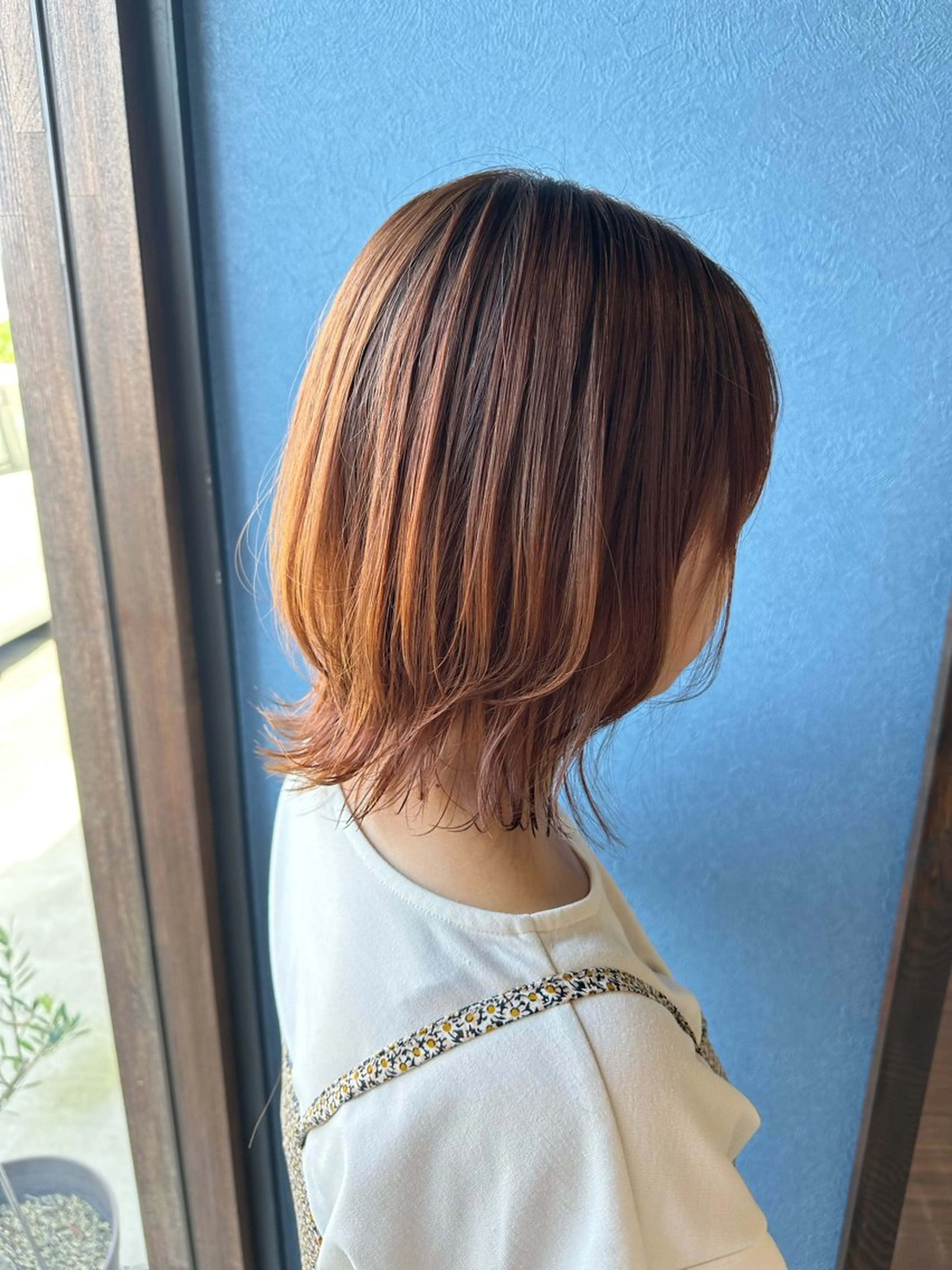 ミディアム カット ヘアカラー トリートメント 🎀Kubu大橋 夏夢🎀のヘアスタイル