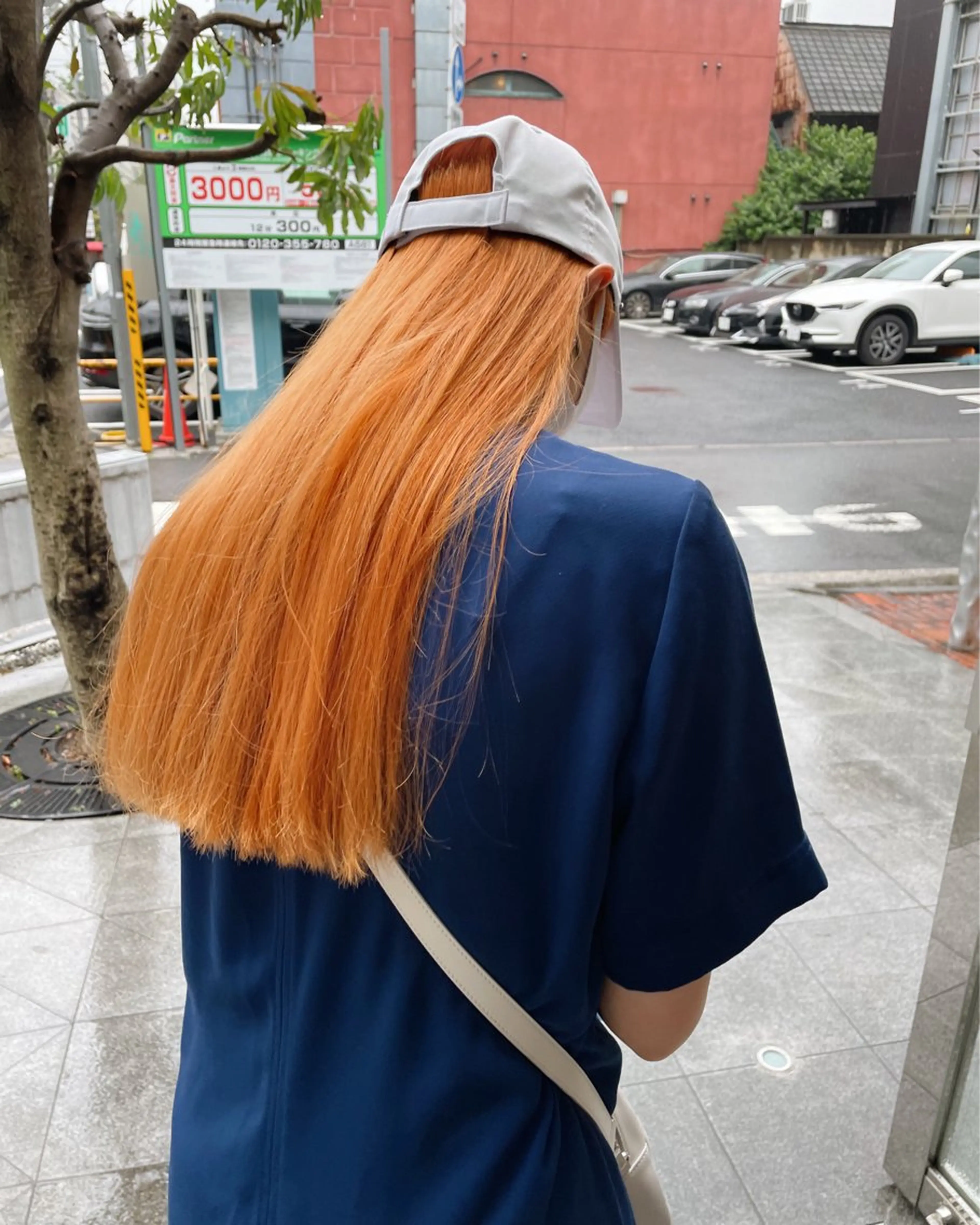 ロング カラー ブリーチ オレンジ 🌈前田 ジュンのヘアスタイル