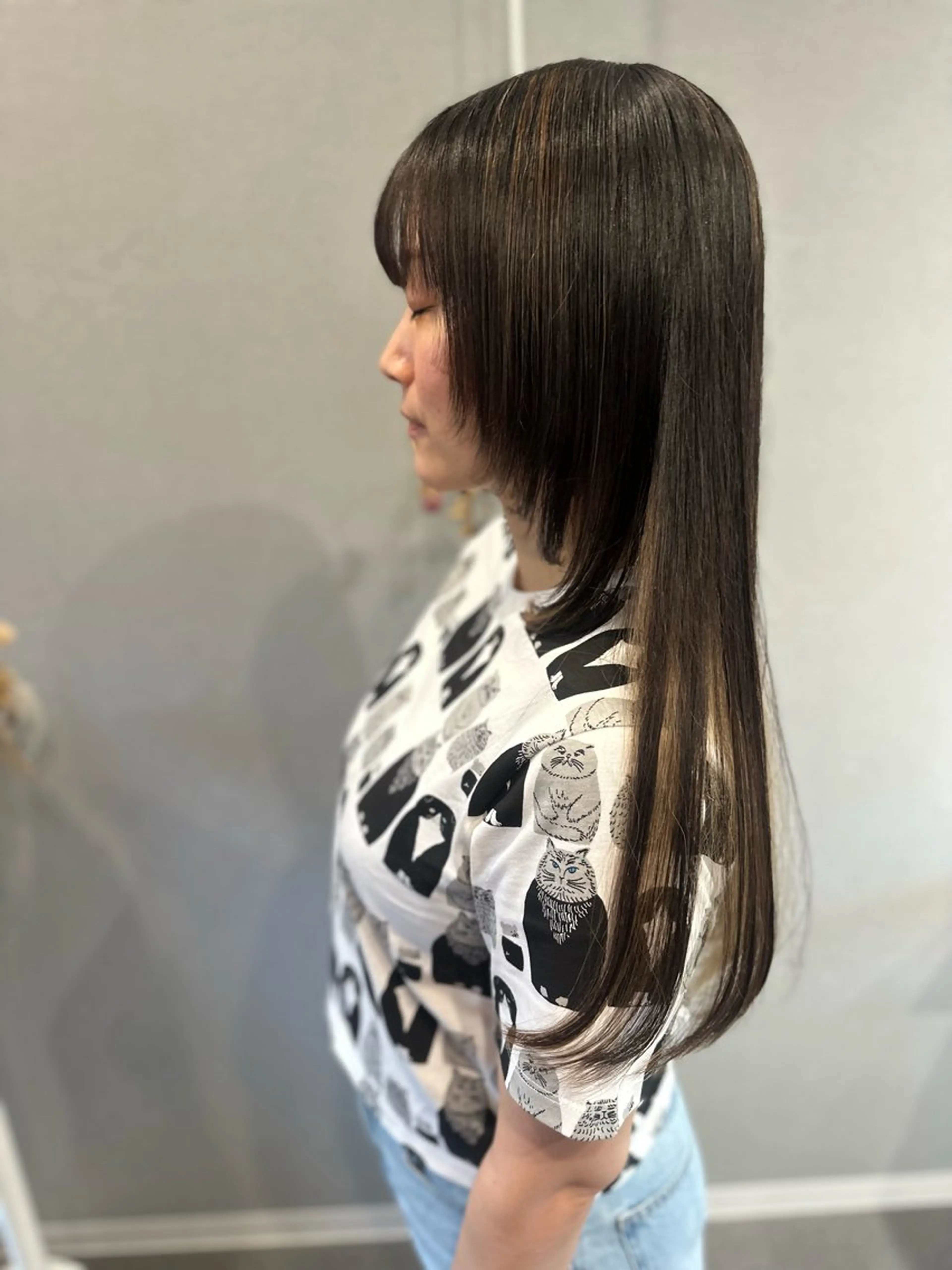 ロング ロング ヘアカラー K Harukaのヘアスタイル