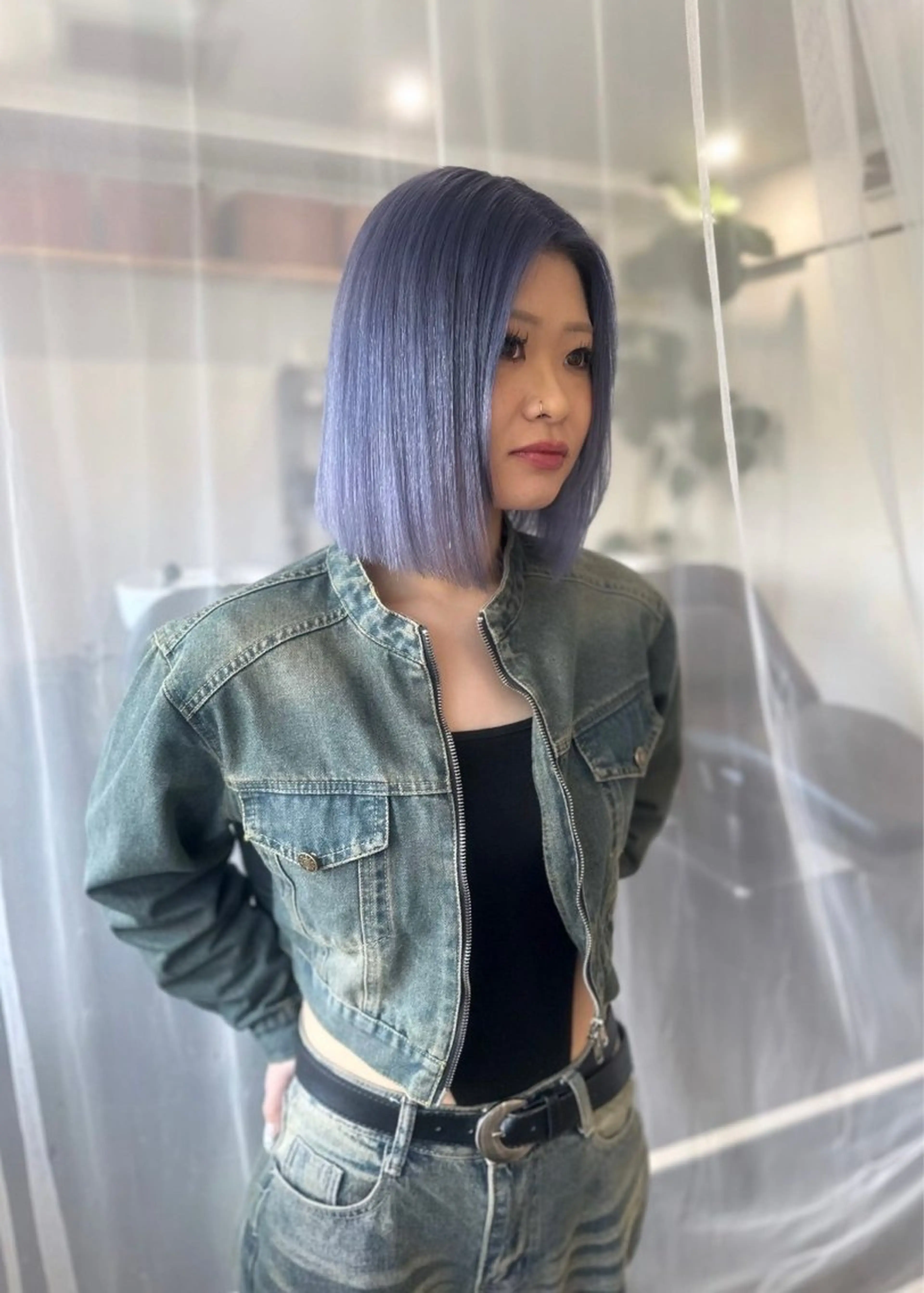 ショート カラー ショートボブ アディクシーカラー バレイヤージュ ブリーチ ケアブリーチ カット ヘアカラー JIL BLAN 京都のヘアスタイル