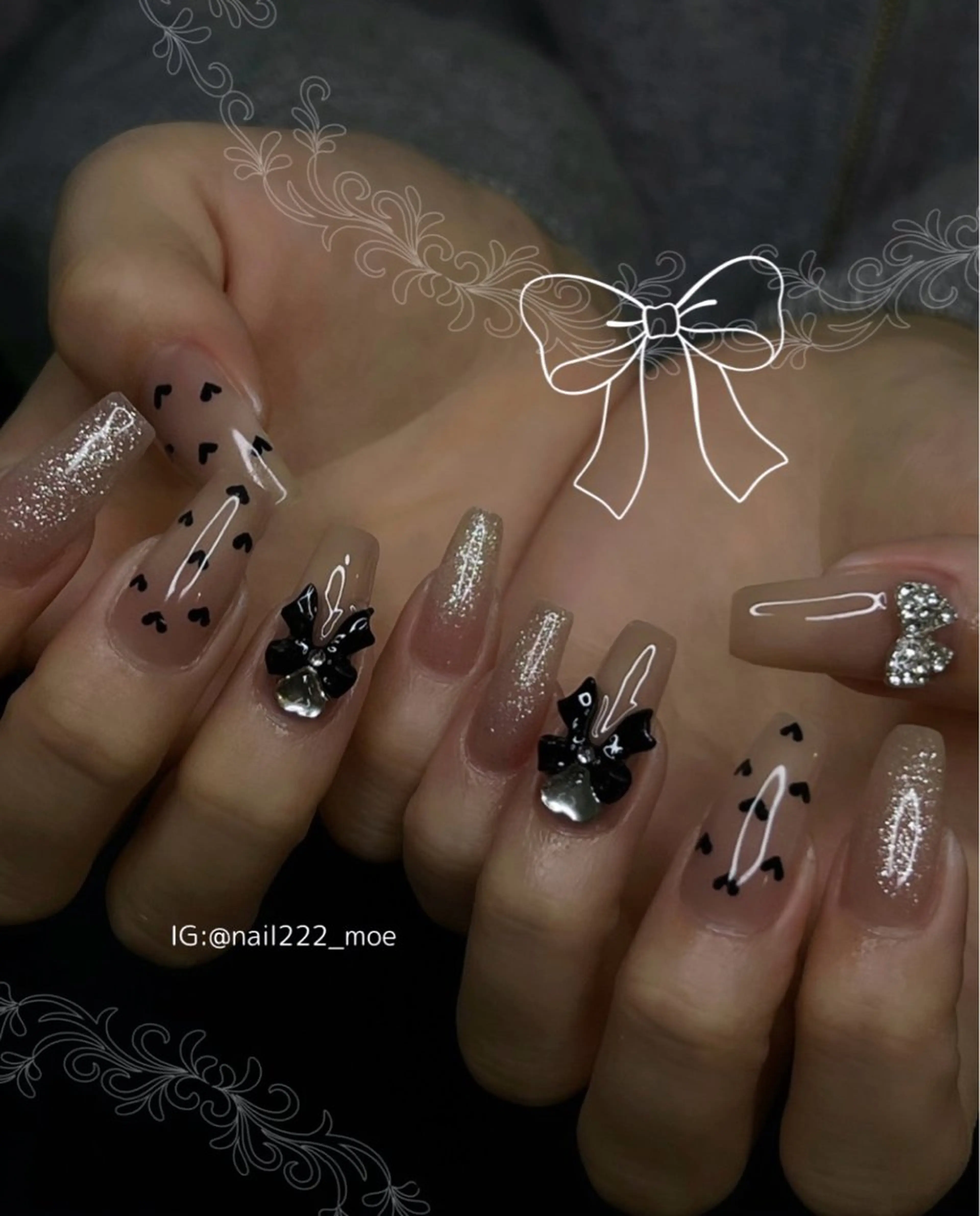 ネイル 春ネイル ワンホンネイル ハンドネイル ⟡.*222⋰˚☆ MöEのネイルデザイン