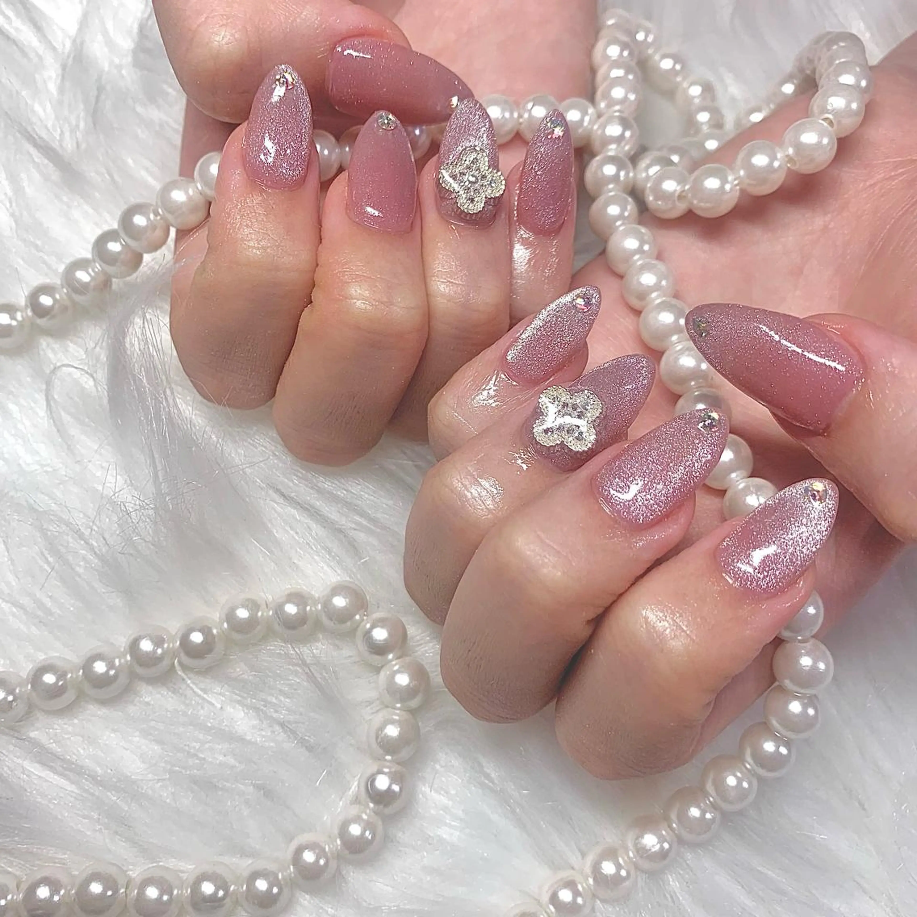 ネイル マグネットネイル マグネットワンカラー ワンカラーネイル élu by Noriko 前原のネイルデザイン