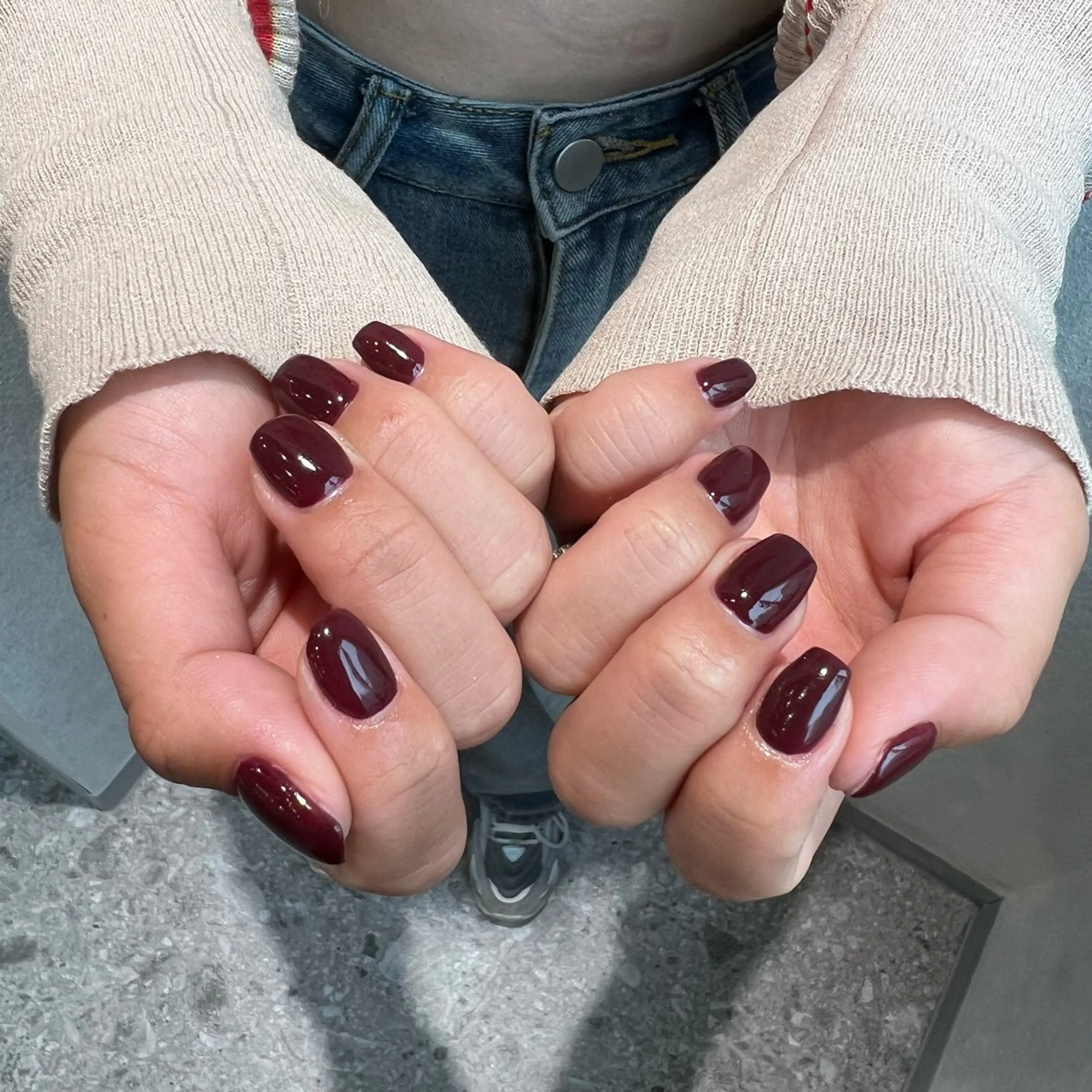 ネイル ワンカラーネイル Rommy Arisaのネイルデザイン