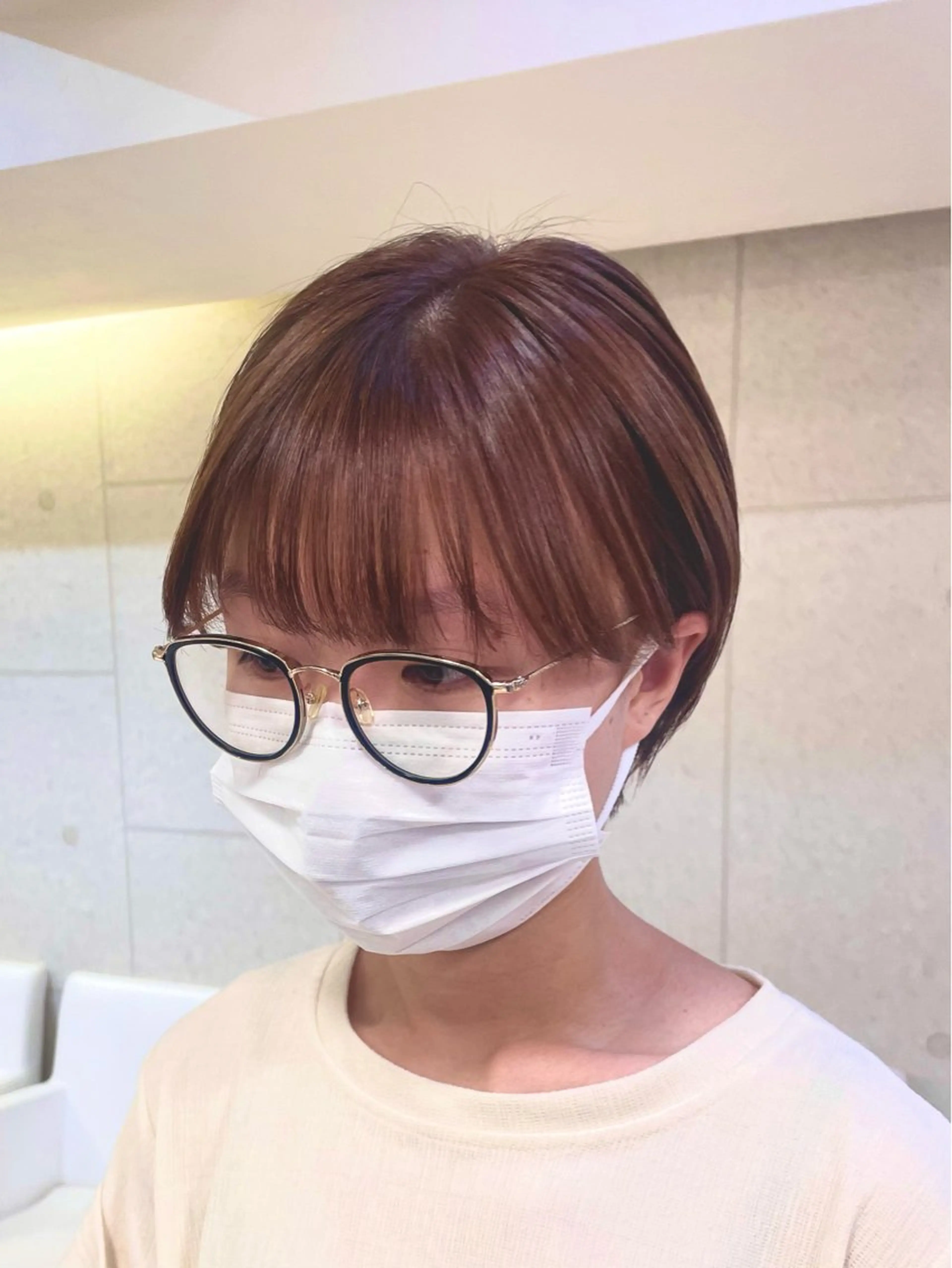 ショート カラー トリートメント ヘアカラー トリートメント 簡単スタイリングヘア 💫ﾖｺﾊｼのヘアスタイル