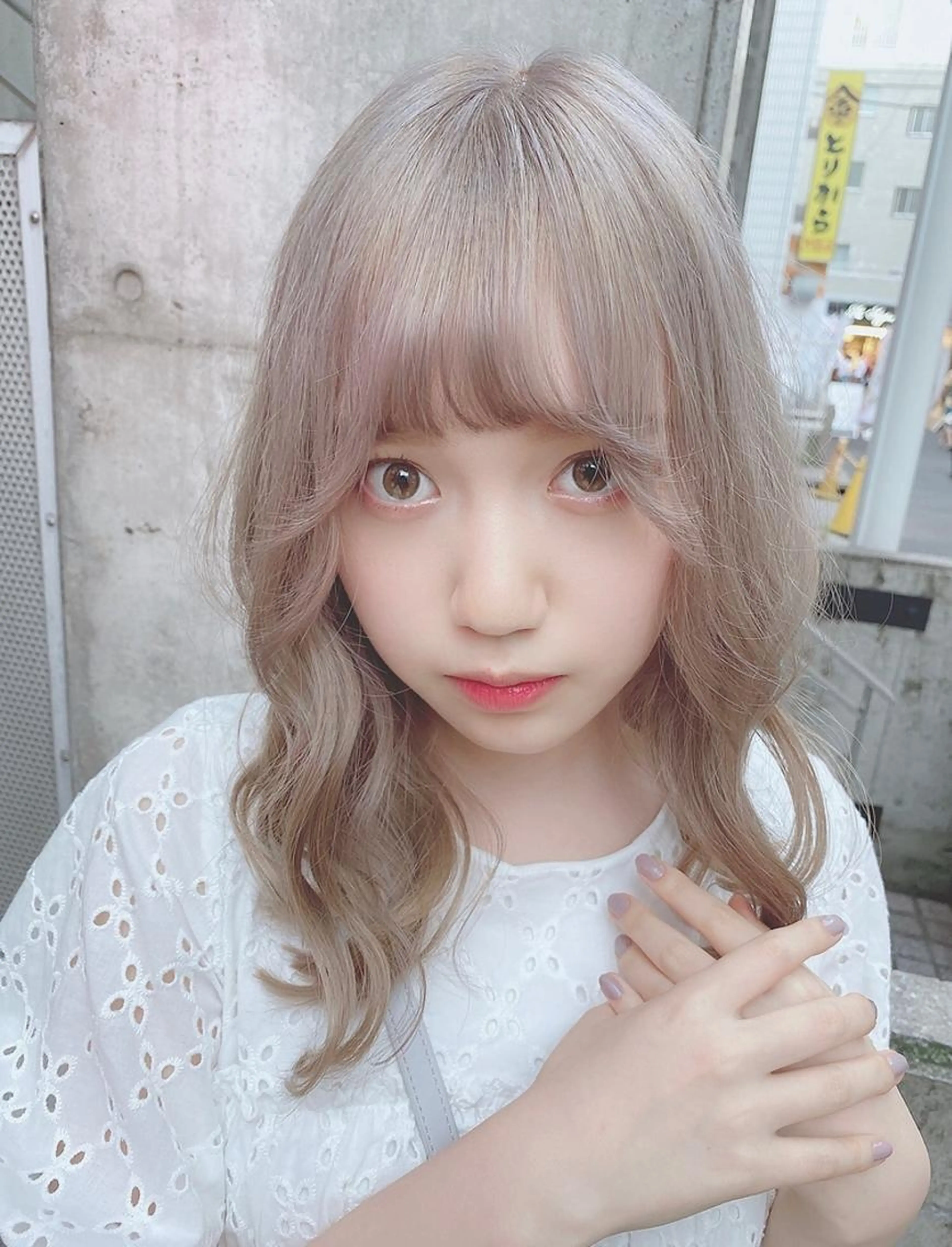 💓色素薄め♡ハイトーン💓 ケアブリーチ2回＋透明感カラー+シルクトリートメントの写真