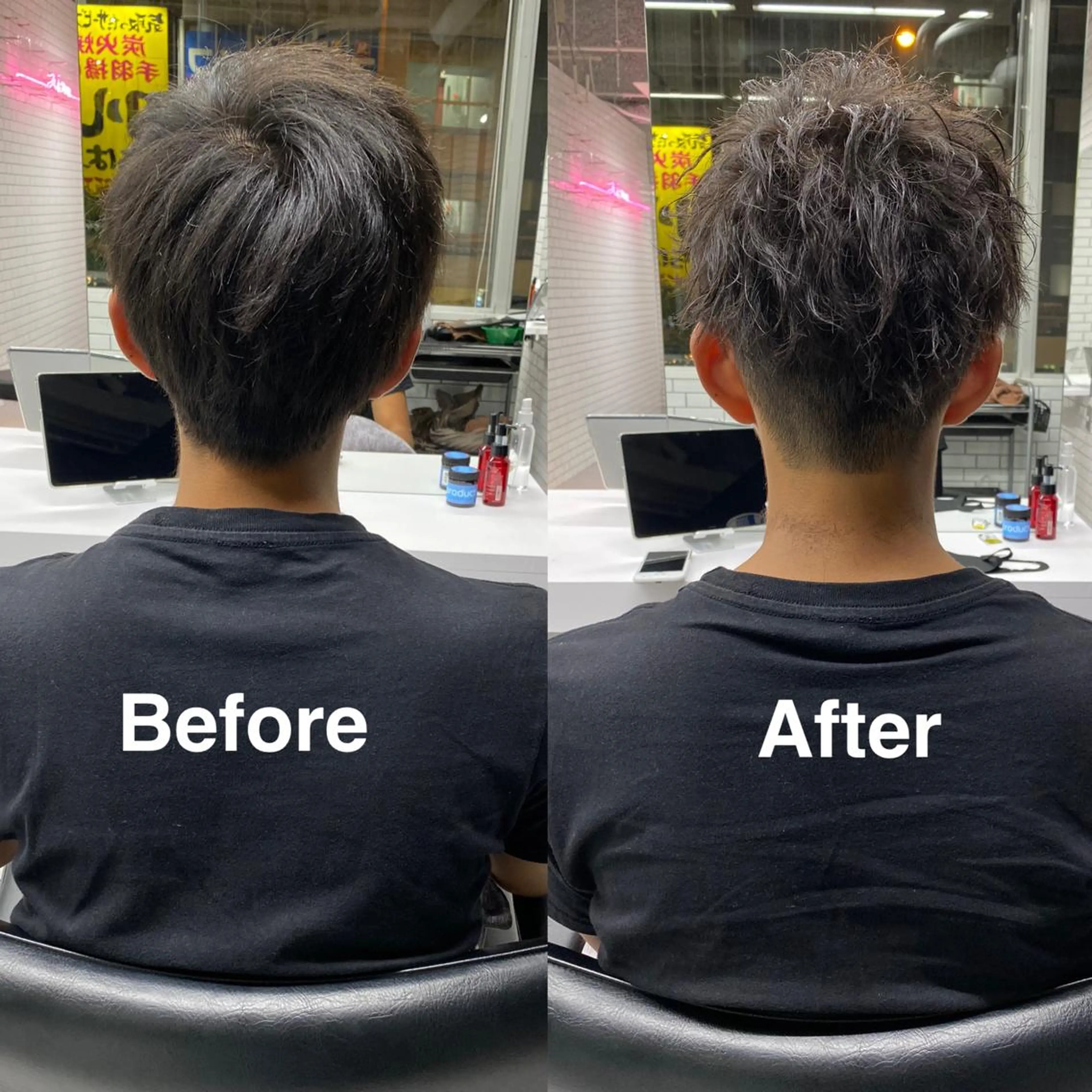 メンズ メンズパーマ BLEUNIR  心斎橋所属・心斎橋本町メンズ 美容師ユースケのヘアスタイル