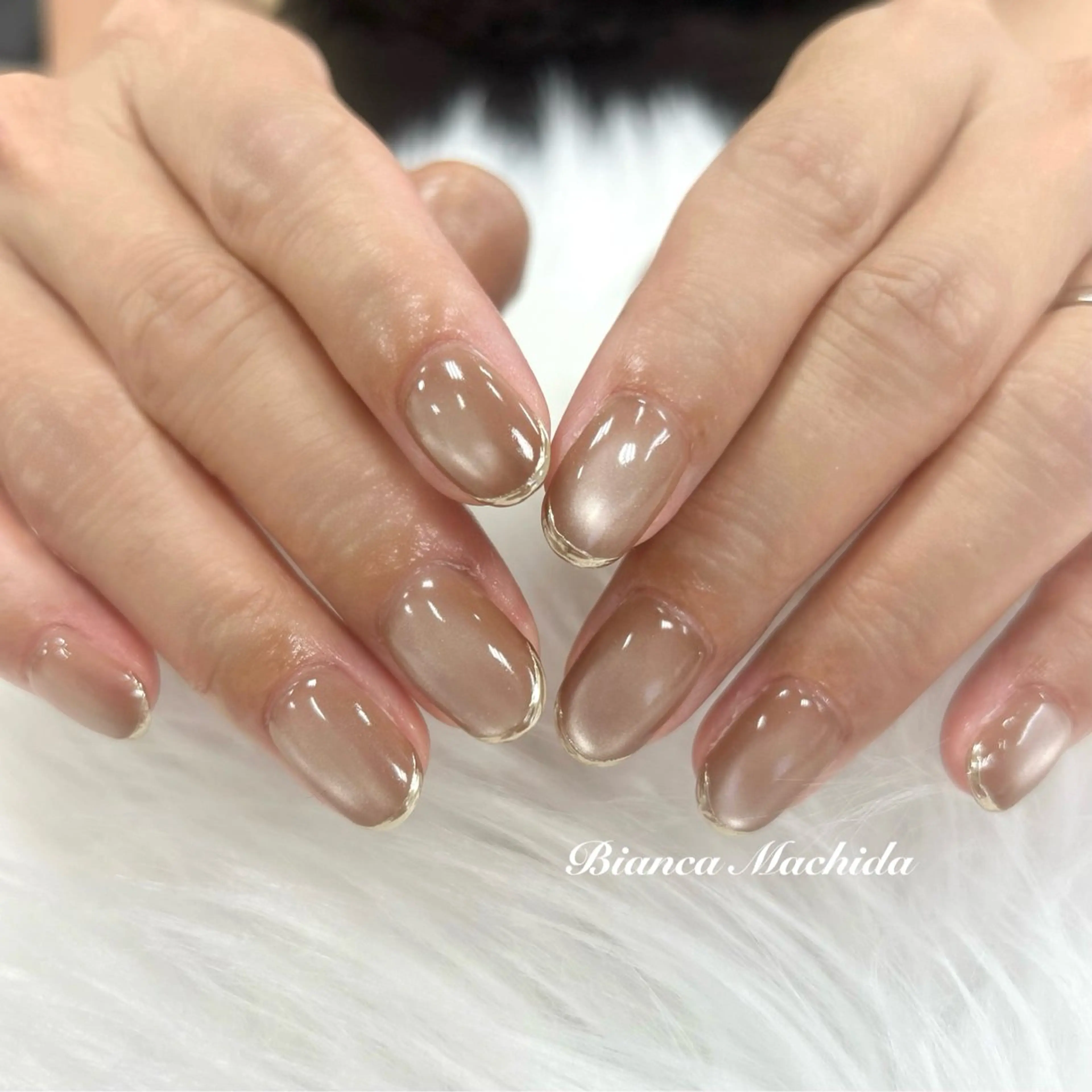 ネイル ミラーネイル ハンドネイル ハンドケア Bianca 🪽 Nakajimaのネイルデザイン